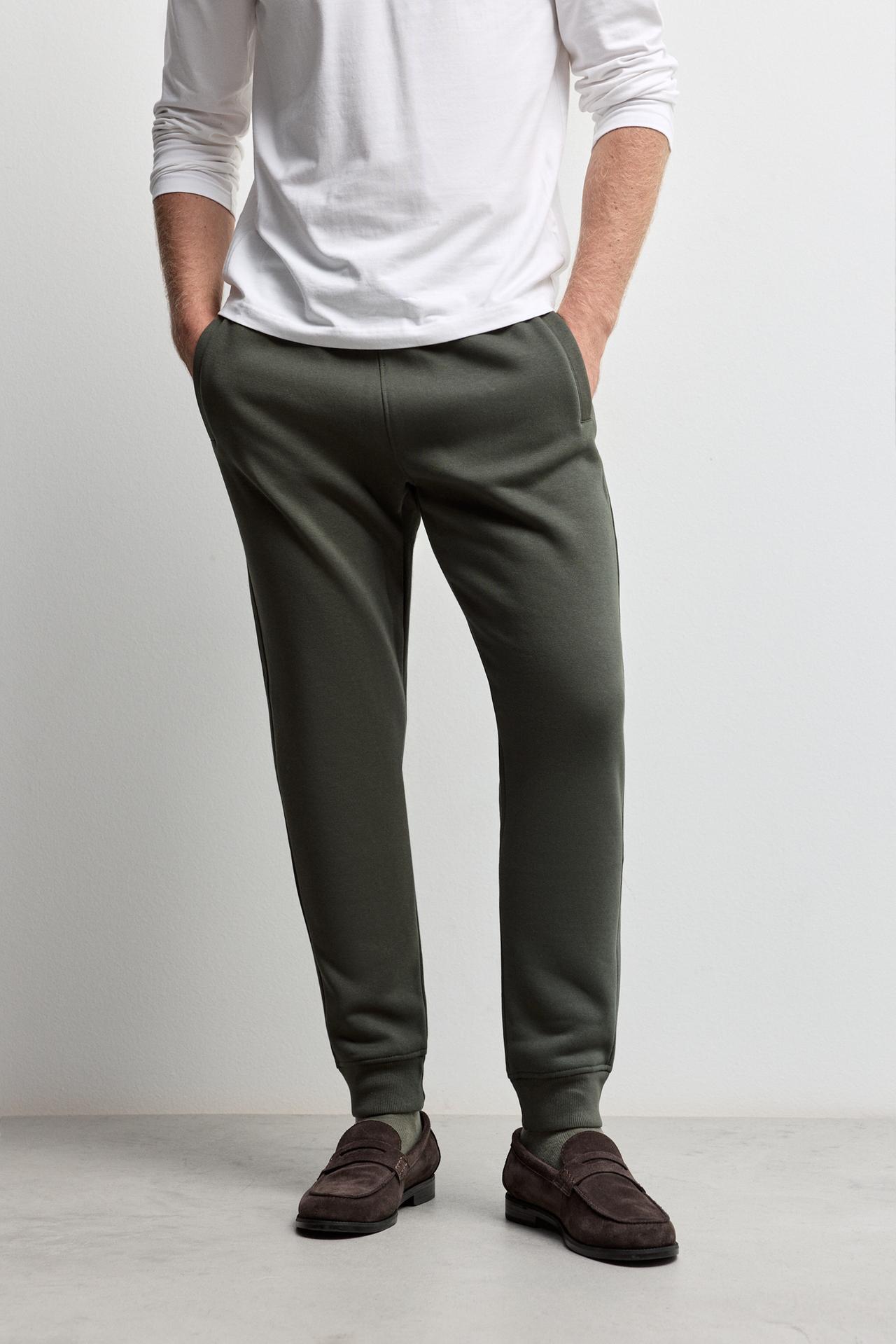 Regular fit tracksuit bottoms — DARK GREEN