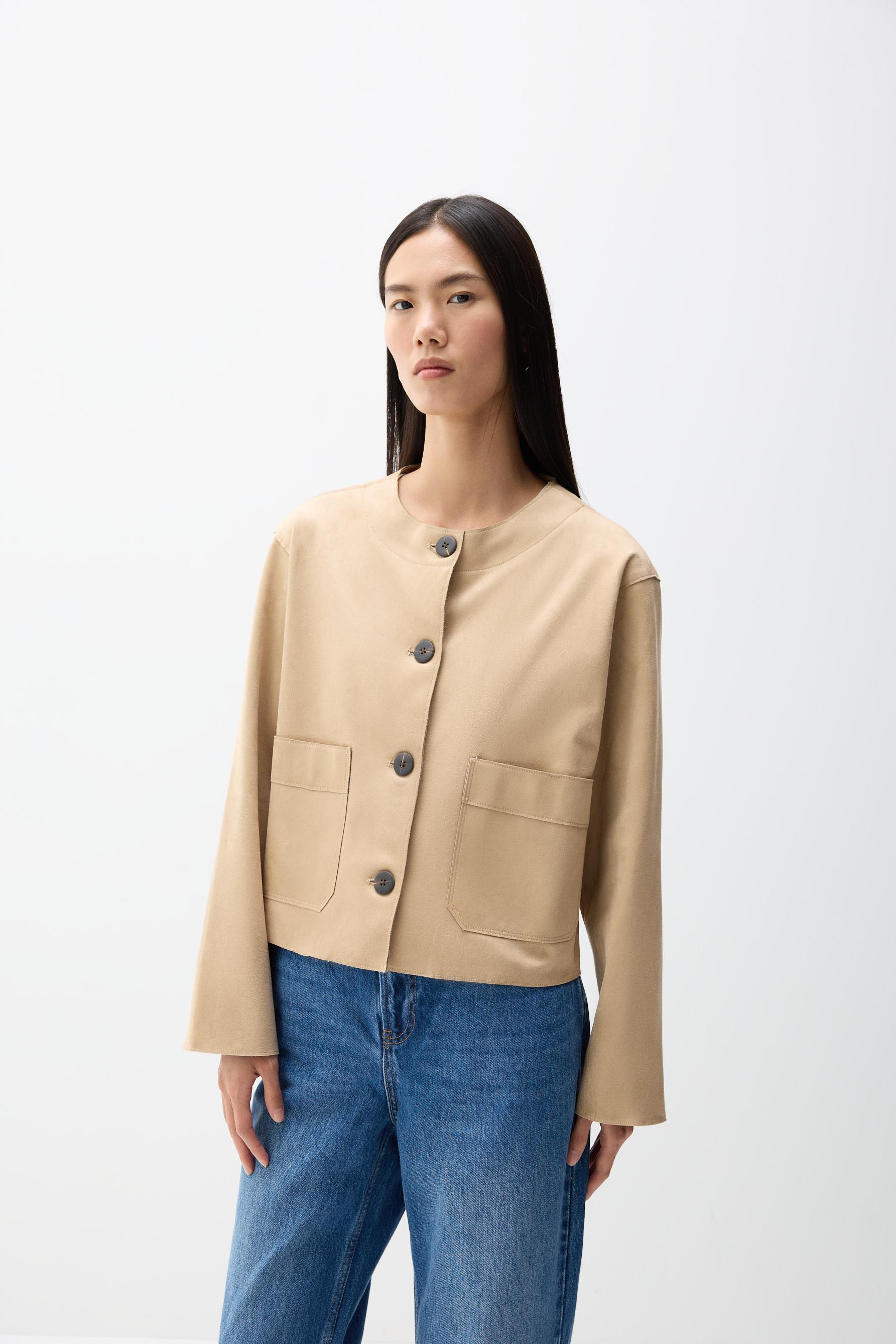 Cazadora efecto ante