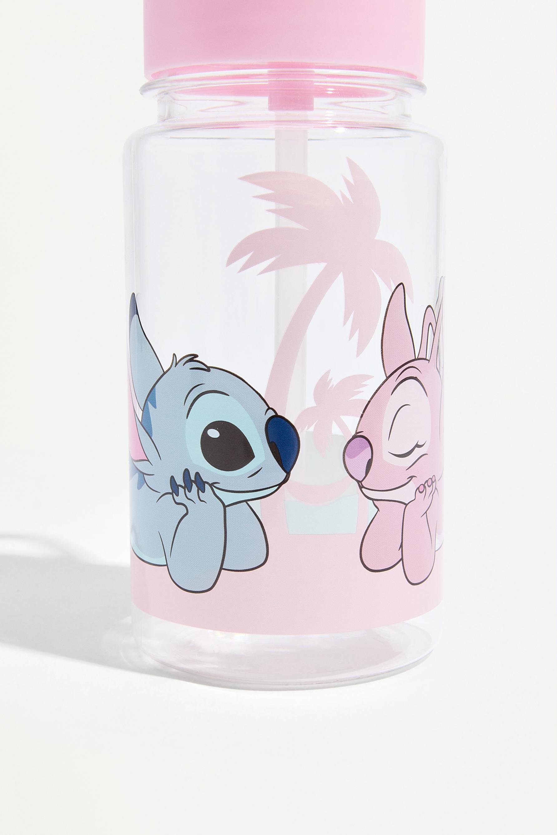 Angel and Stitch ©Disney palm tree bottle — PASTEL PINK
