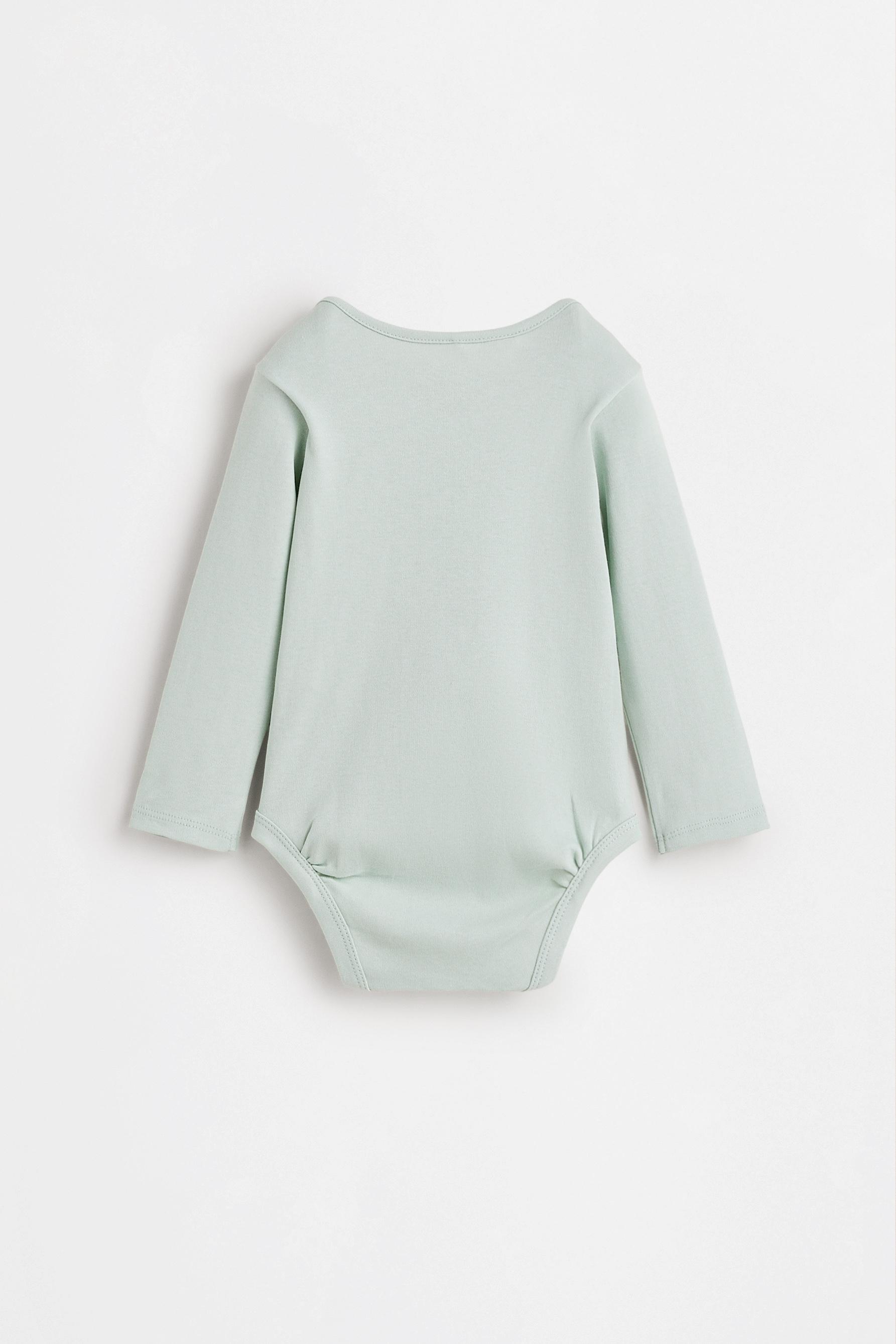 Long sleeve bodysuits (4-pack) — GREEN