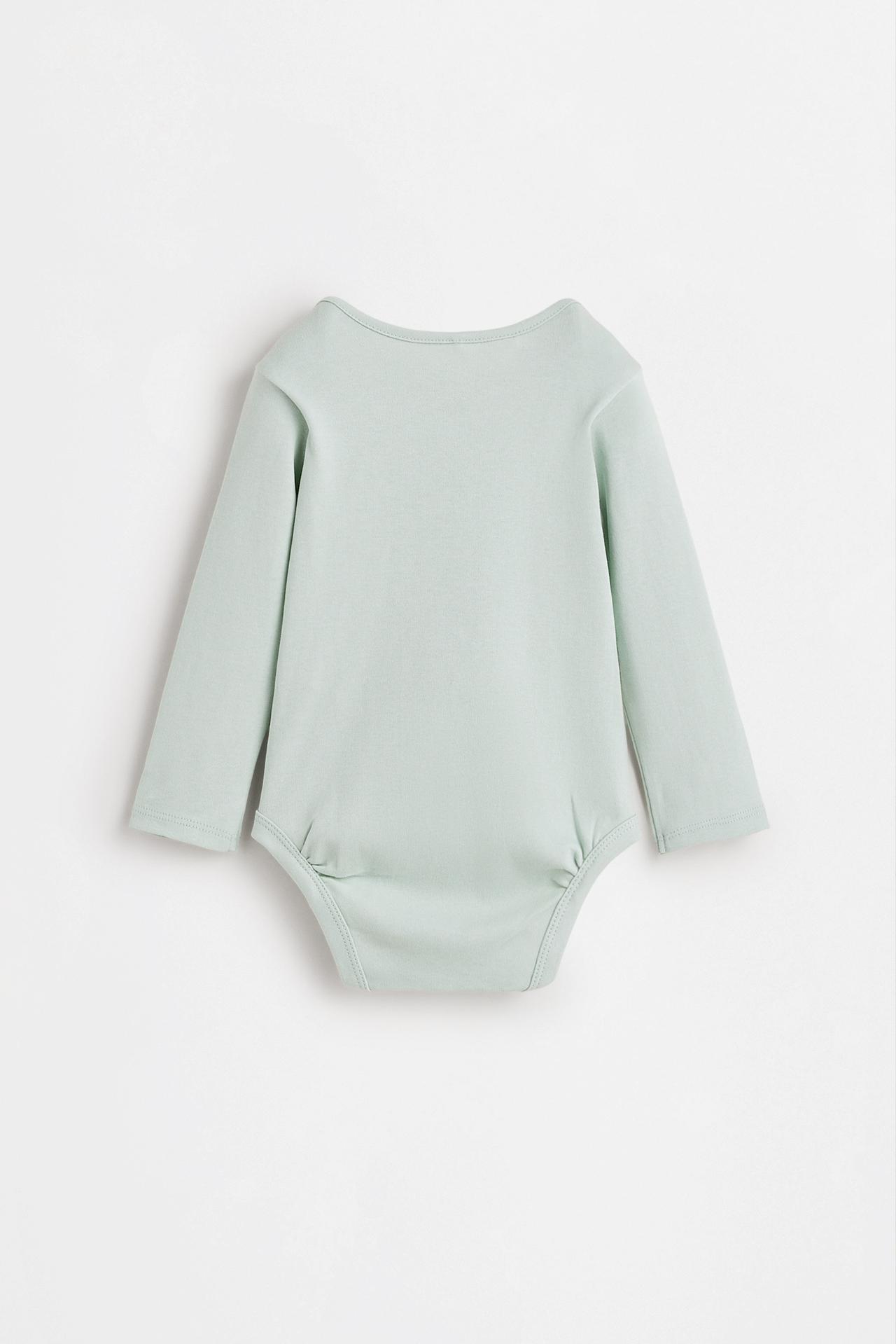 Long sleeve bodysuits (4-pack) — GREEN