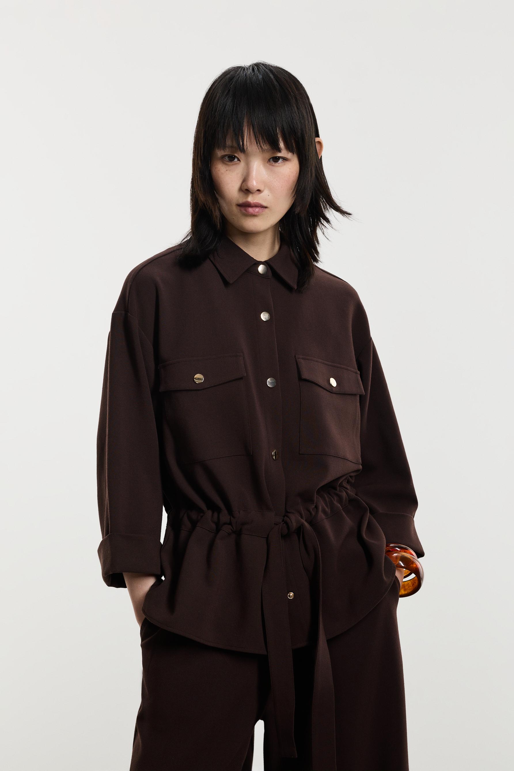 Safari overshirt — DARK BROWN