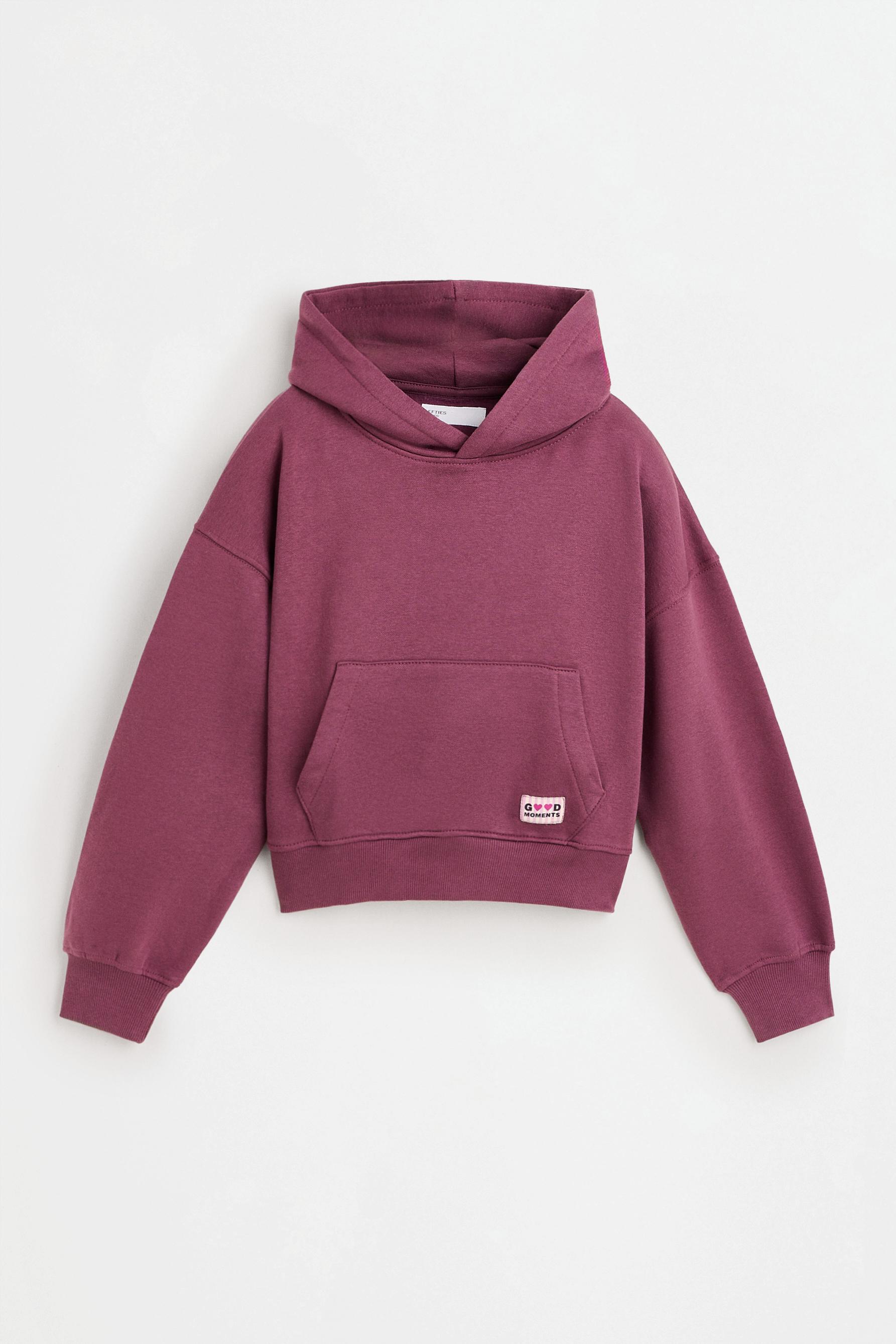 Sudadera cropped con capucha