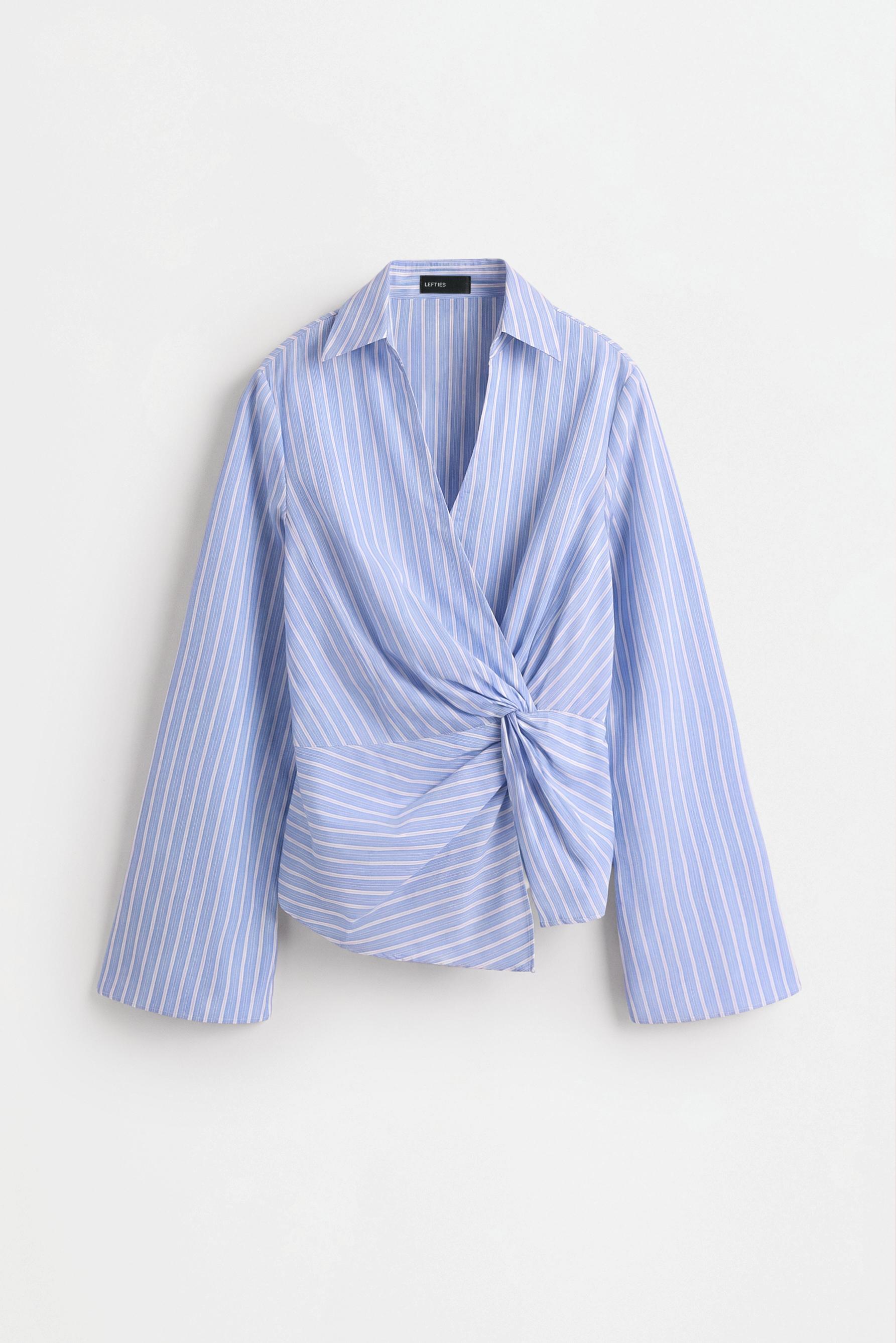 Knotted shirt — BLUE