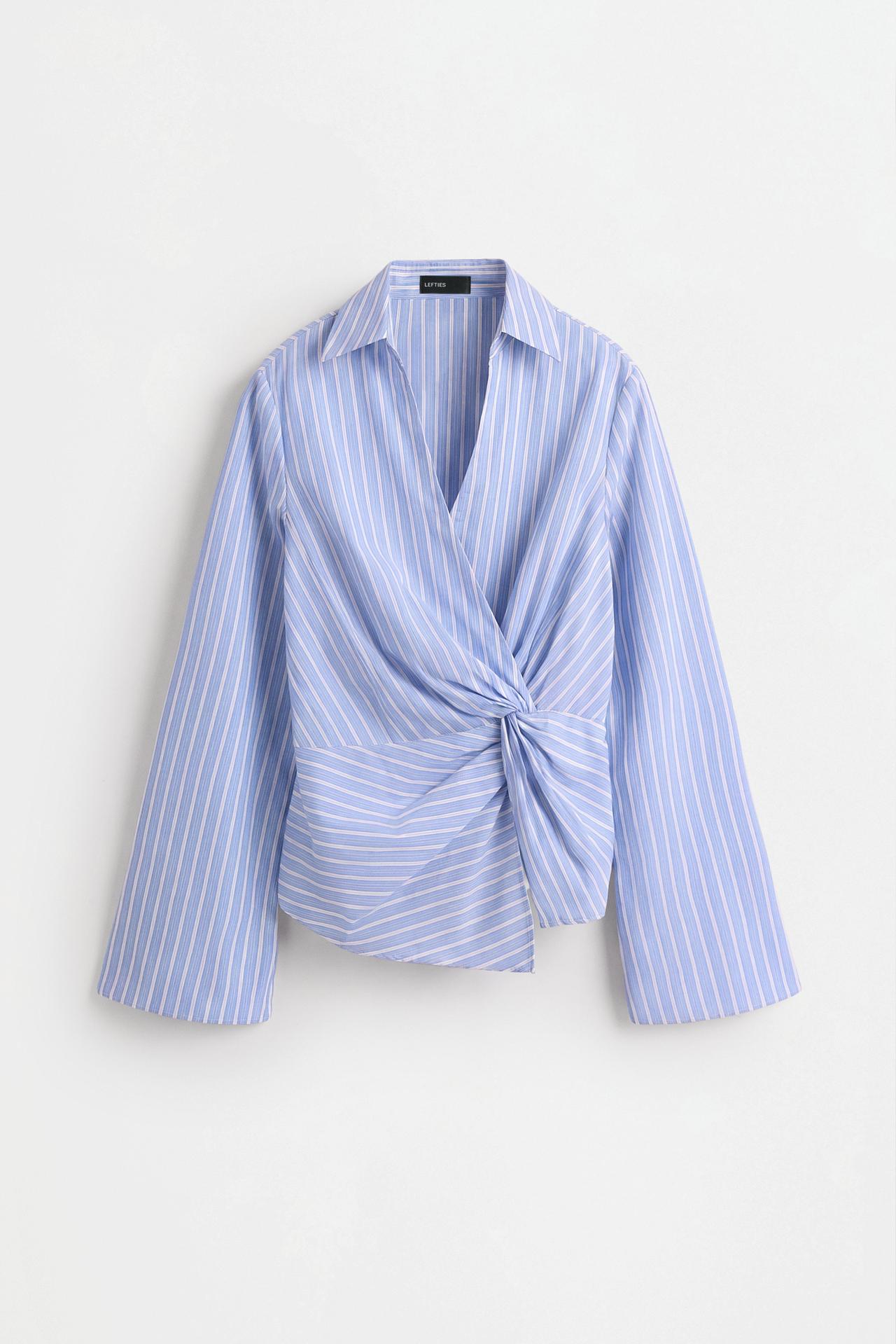 Knotted shirt — BLUE