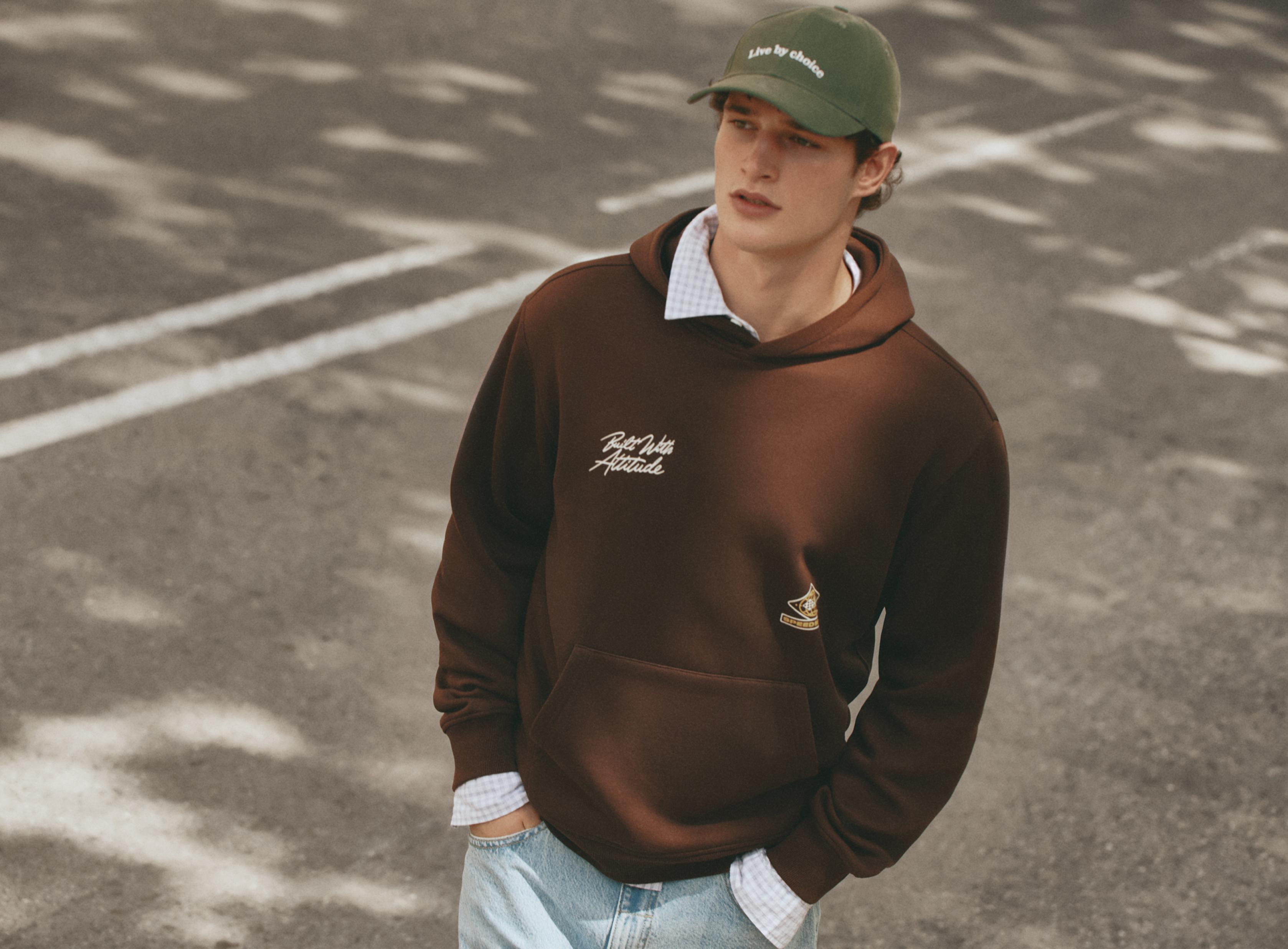 Printed sweatshirt — MAROON
