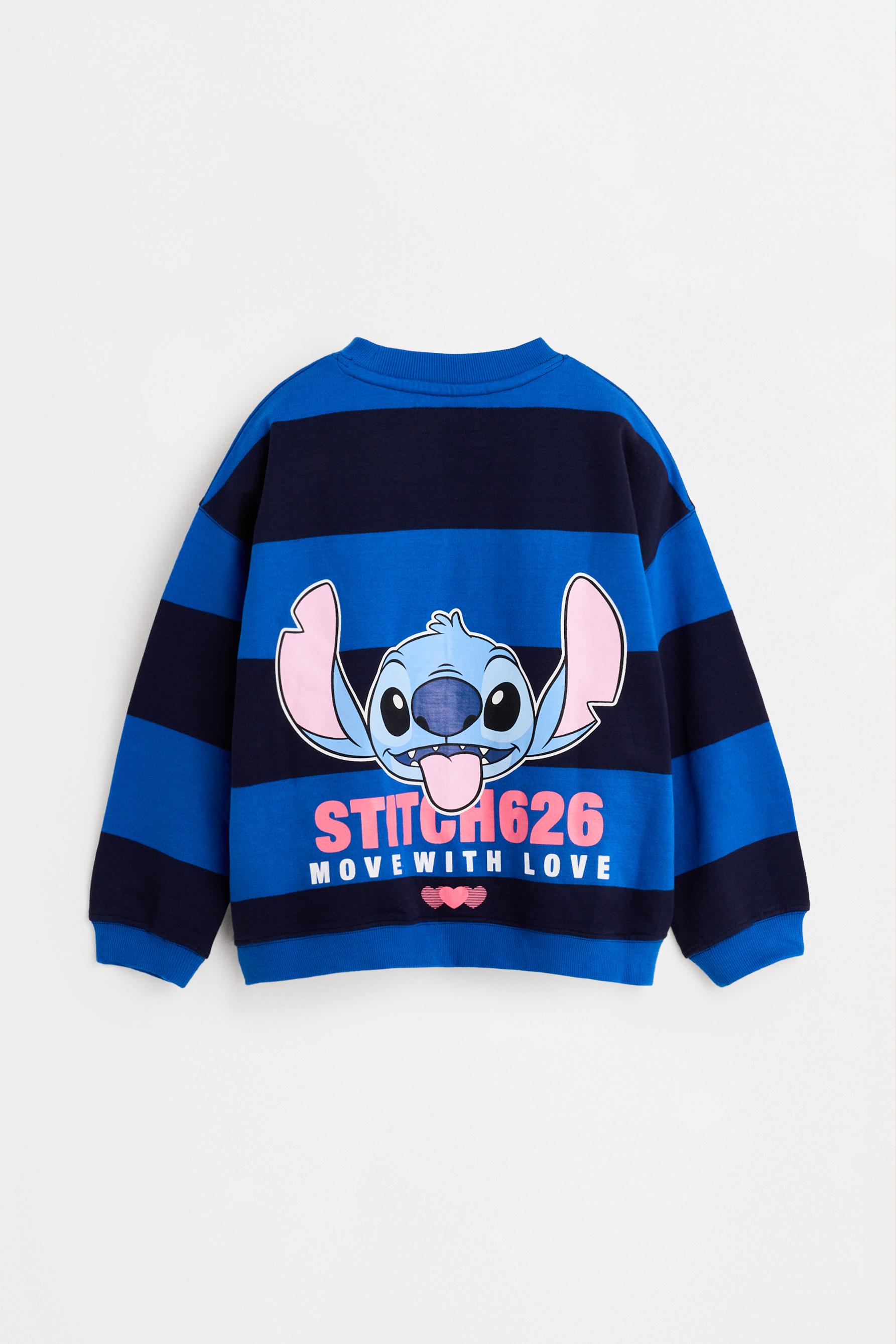 Stitch ©Disney striped sweatshirt — INDIGO BLUE