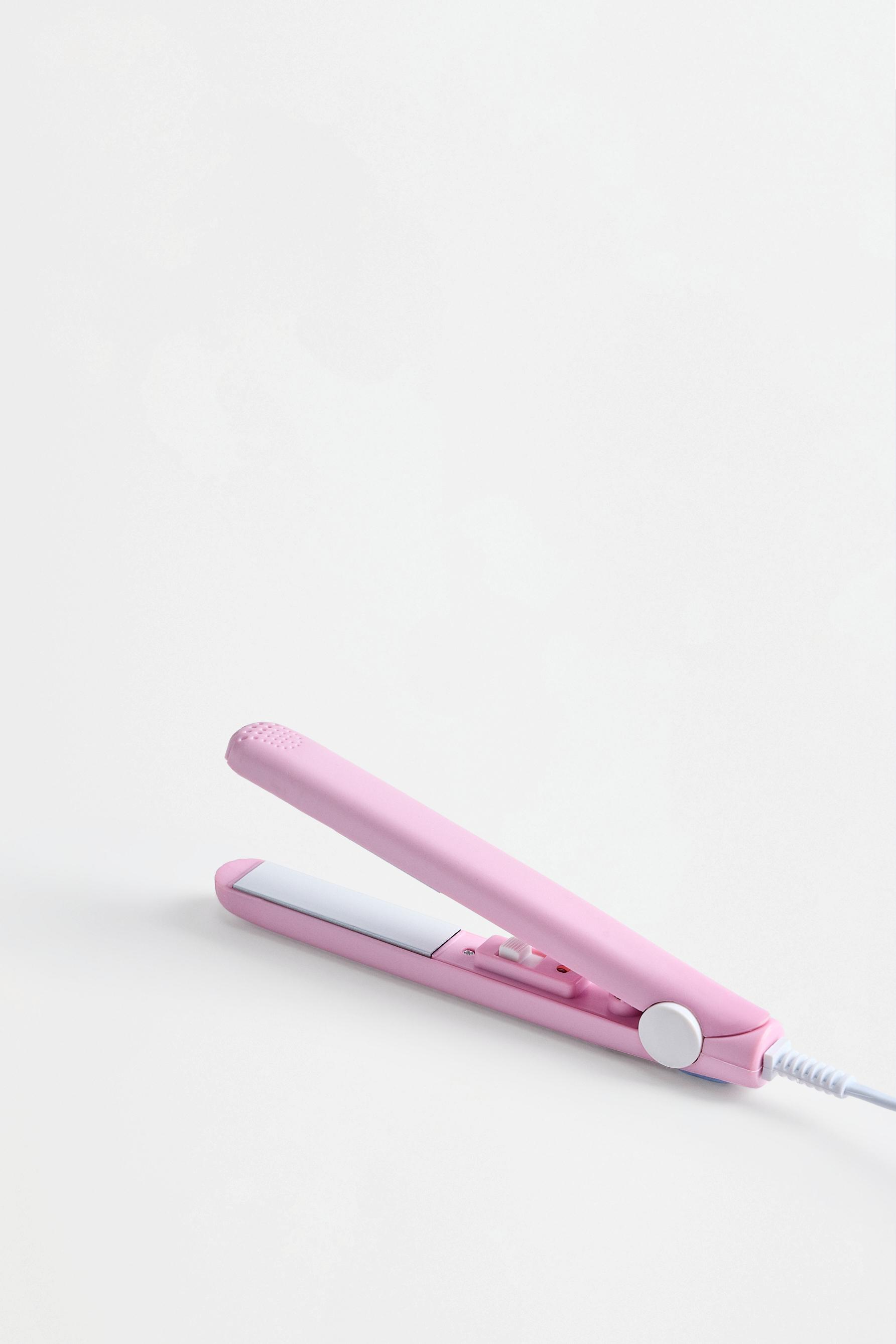 Travel hair straightener — ROSE PINK