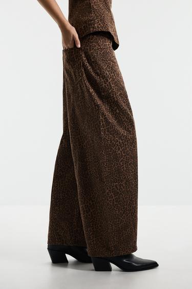Animal print barrel jeans — CHEETAH 3