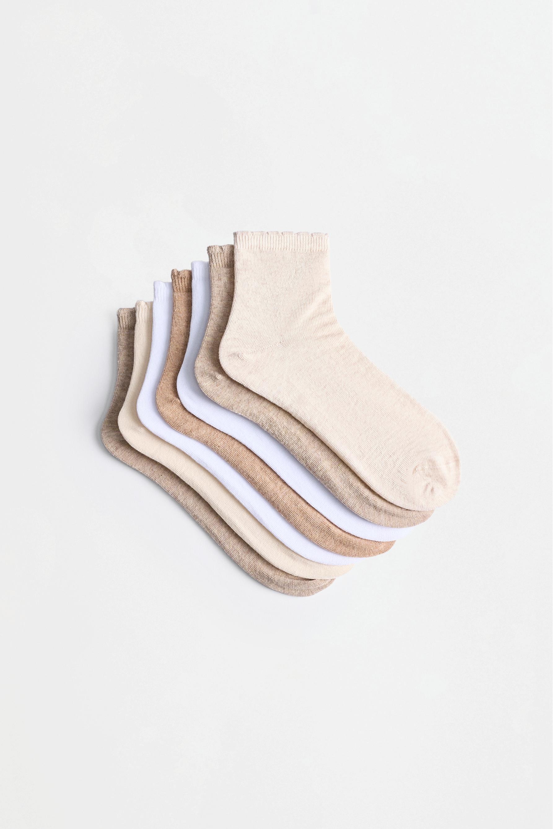 Ankle socks (7-pack) — SAND
