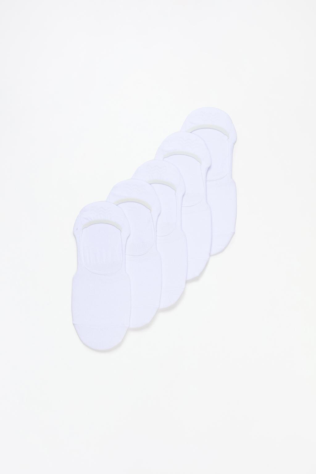 Pack of 5 Pairs of Basic No-Show Socks