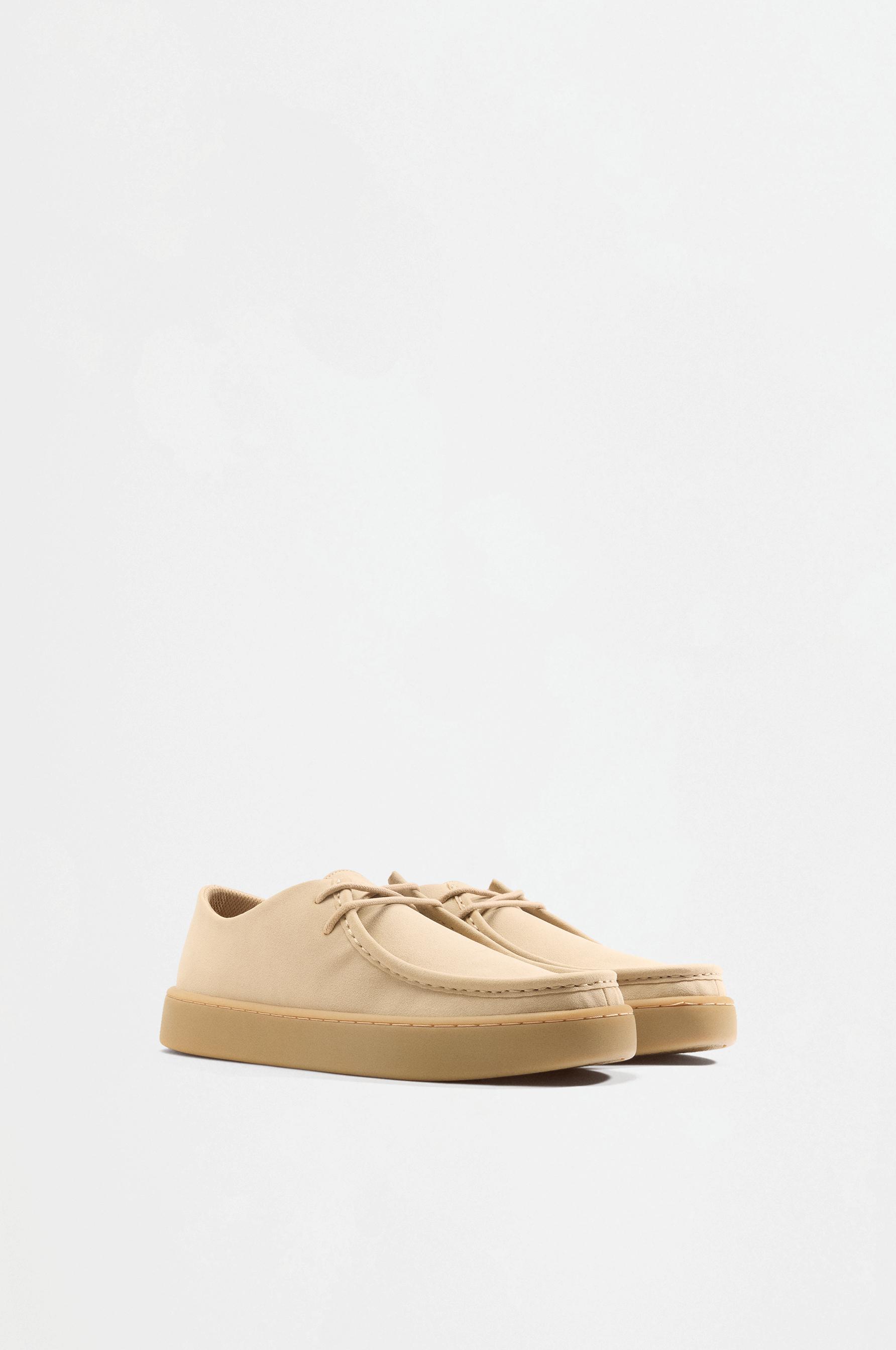 Moc-toe shoes — BEIGE