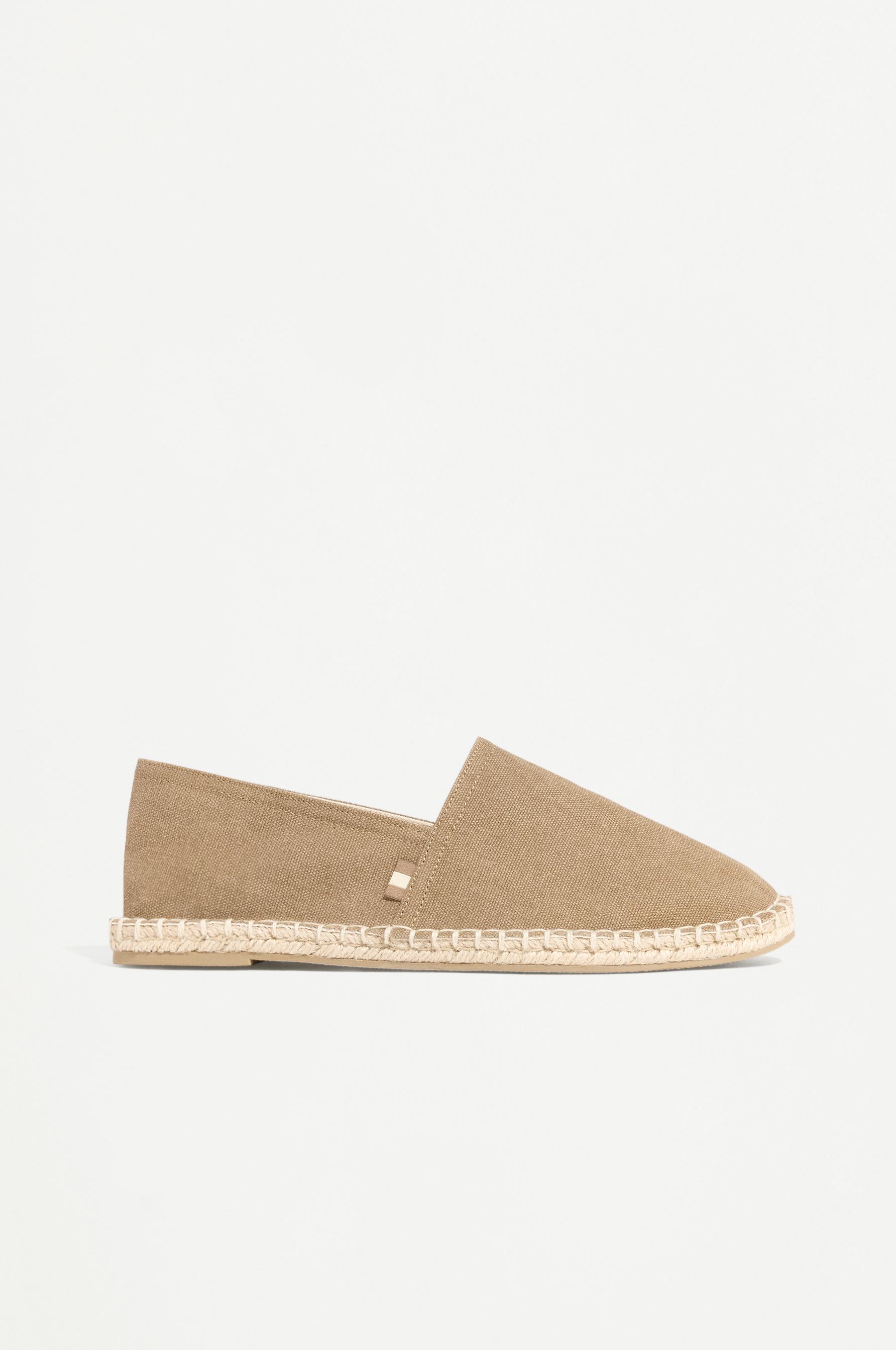 Jute-effect espadrilles — BEIGE