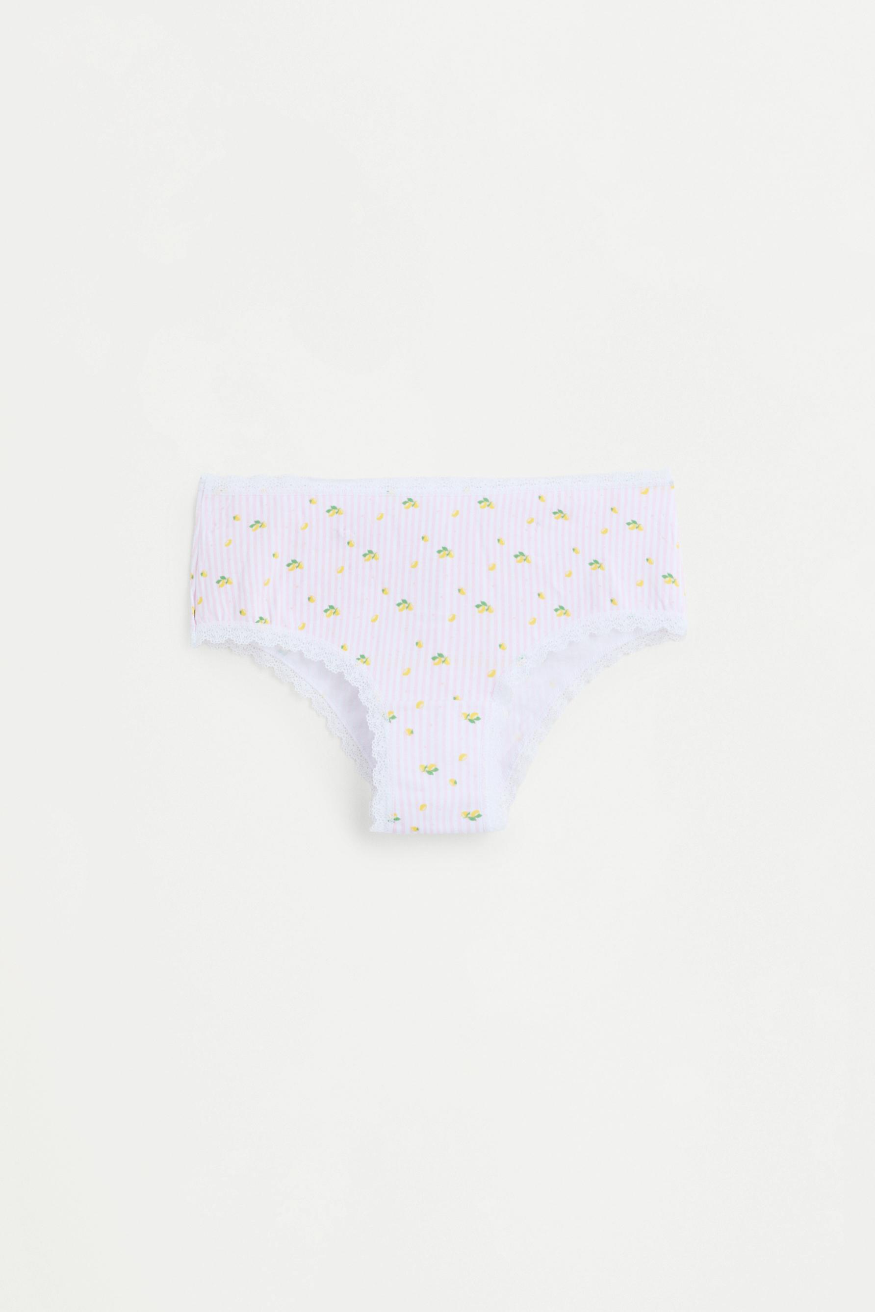 Printed hipster briefs (3-pack) — ECRU/YELLOW