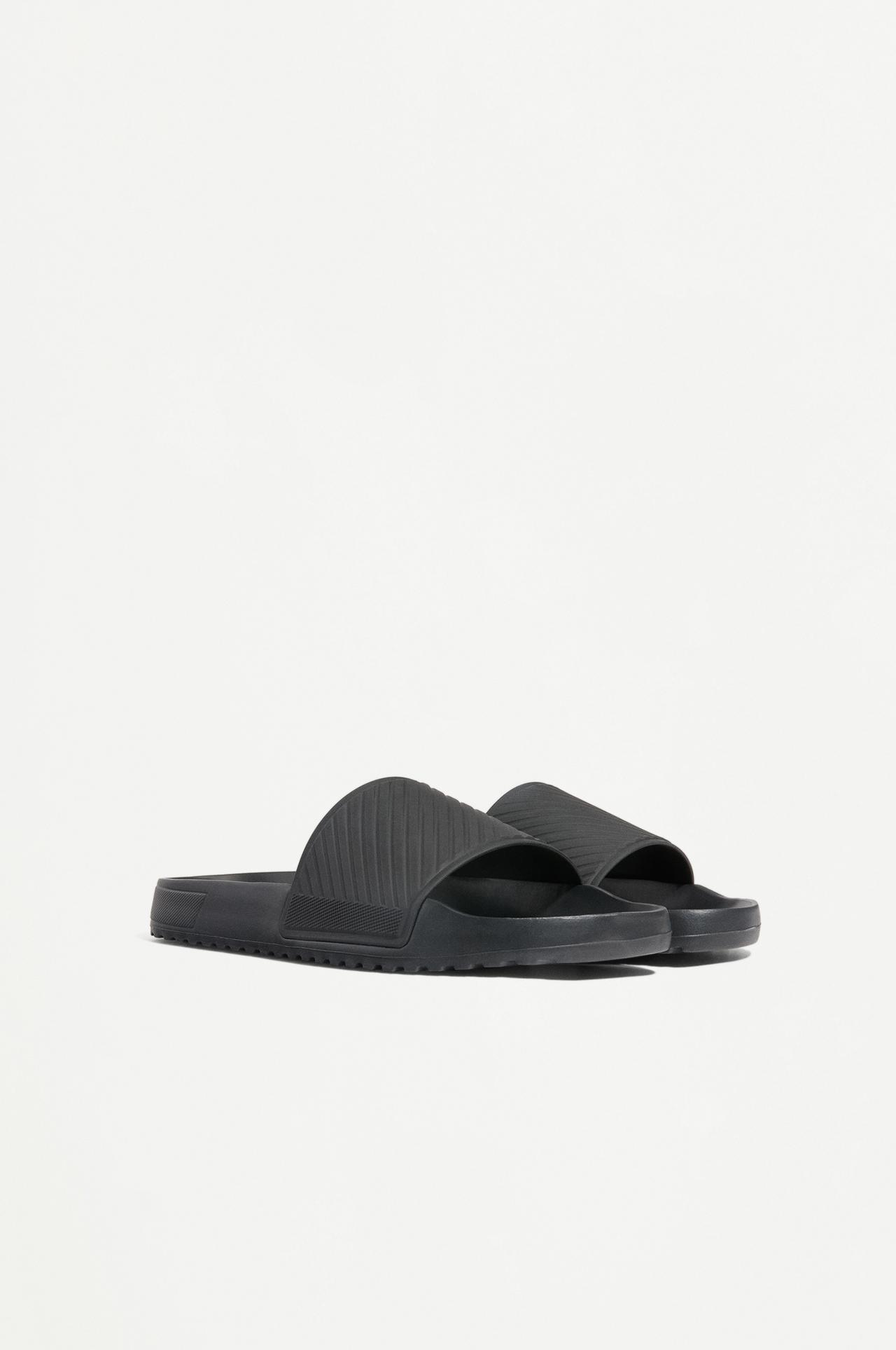 Men's slide sandals — BLACK