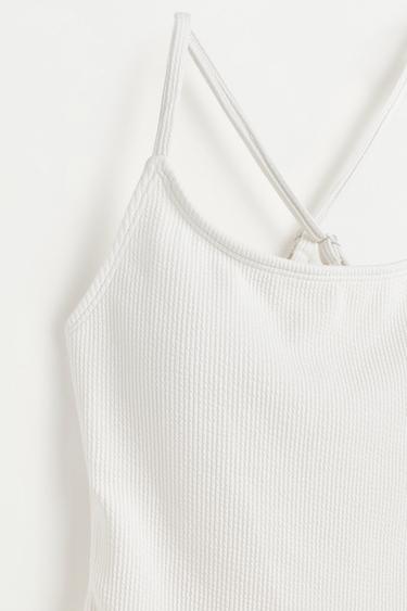 Ribbed swimsuit — WHITE 7