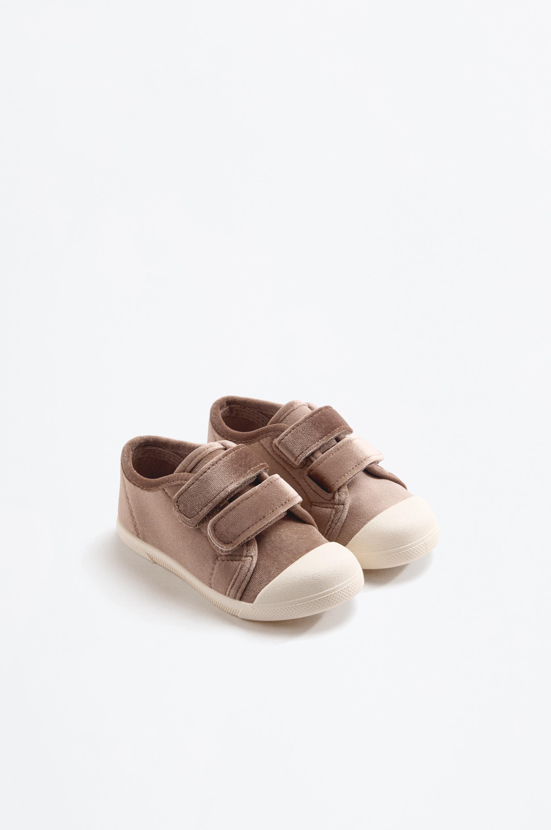 Velvet toecap slipper — BROWN