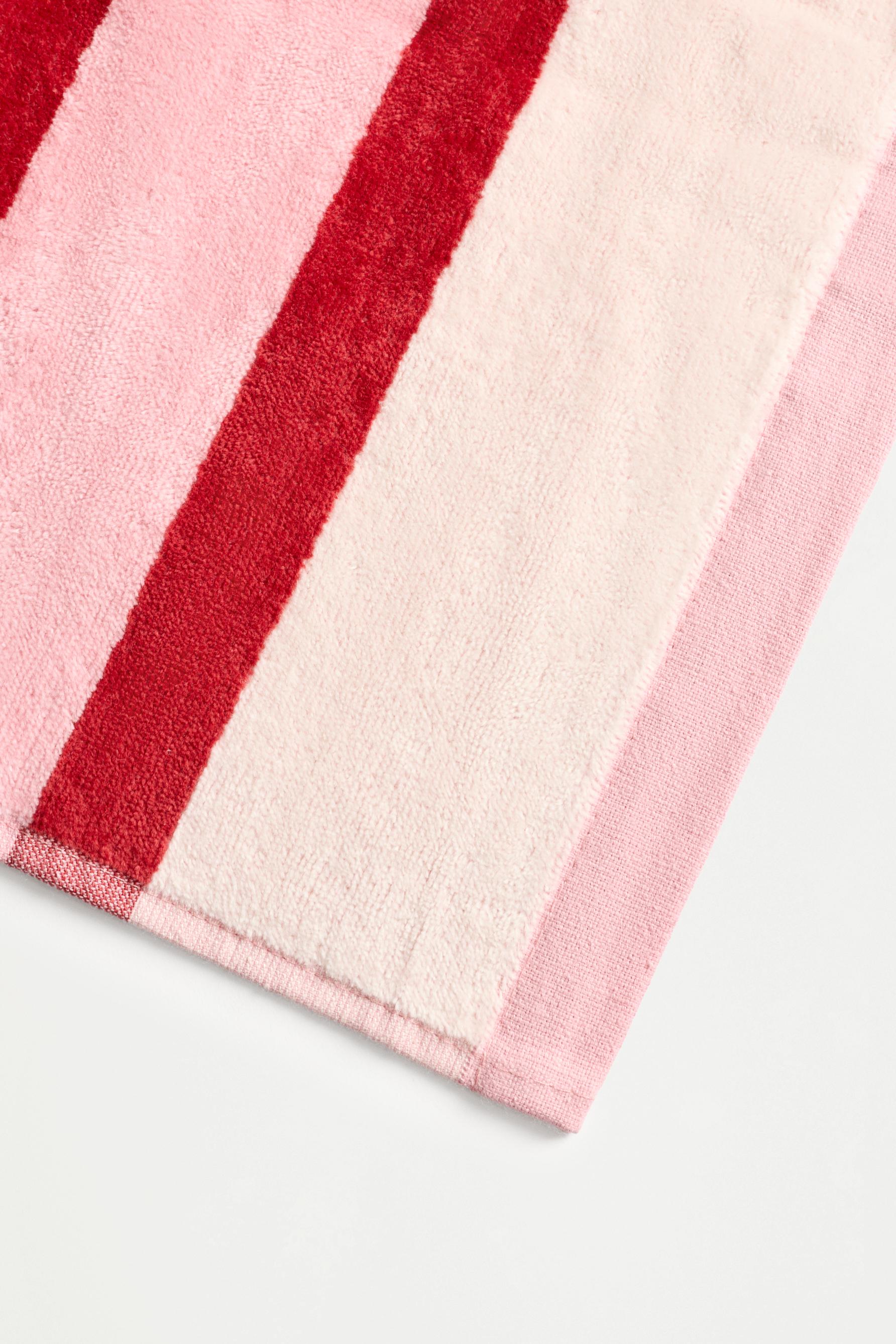 Soft striped towel — PINK