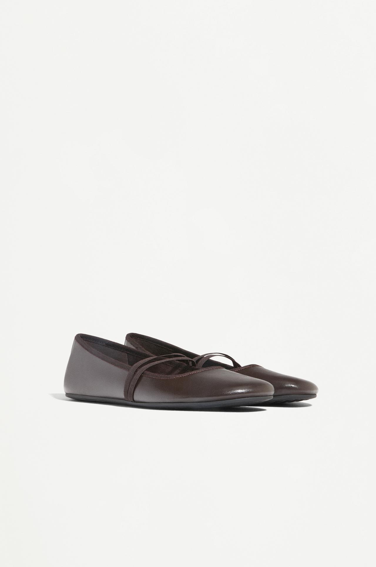 Comfort ballet flats — BROWN