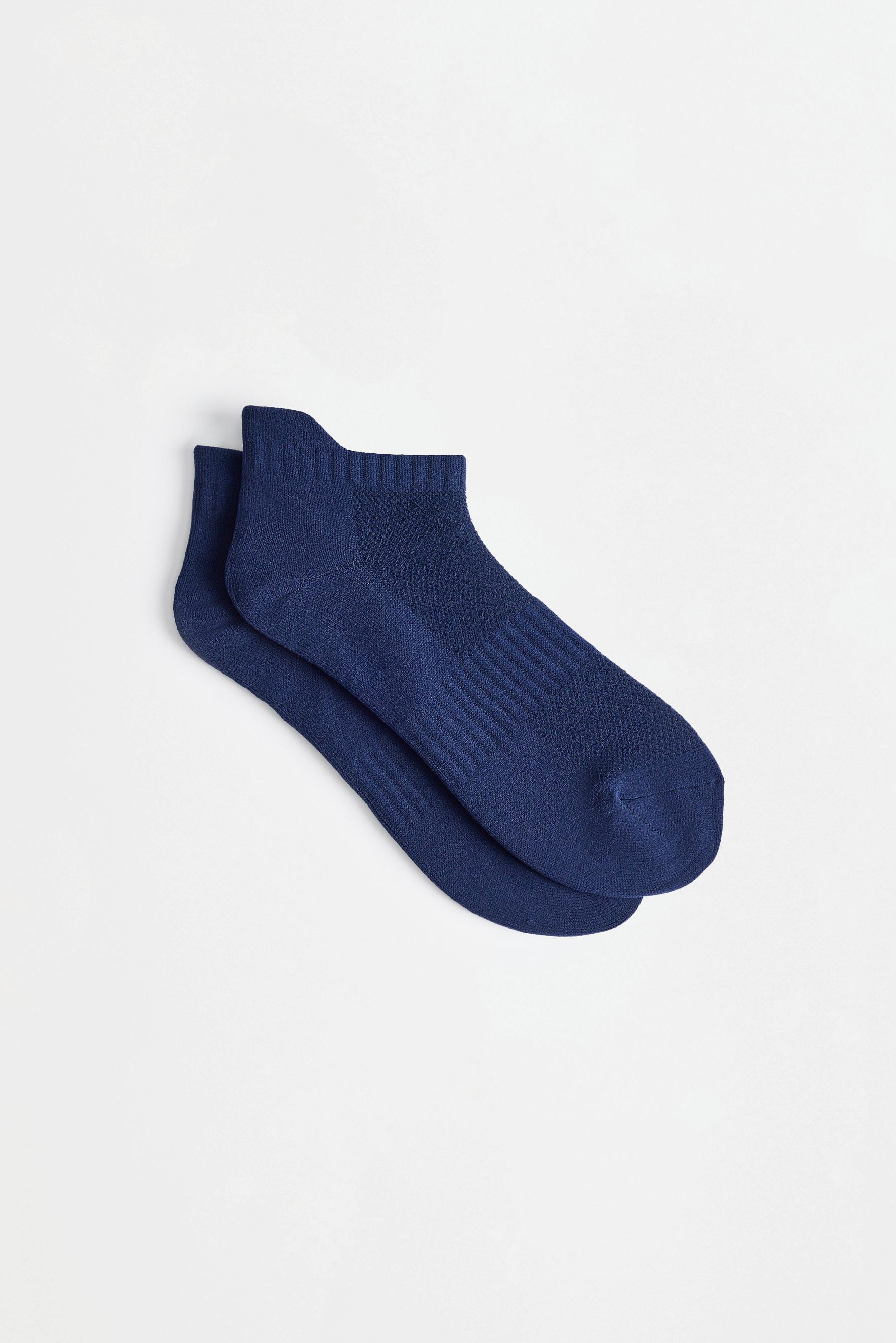 Sports ankle socks (5-pack) — BLUE