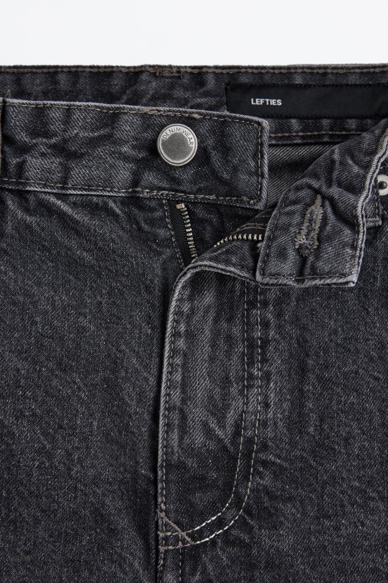 Regular fit denim Bermuda shorts — CHARCOAL