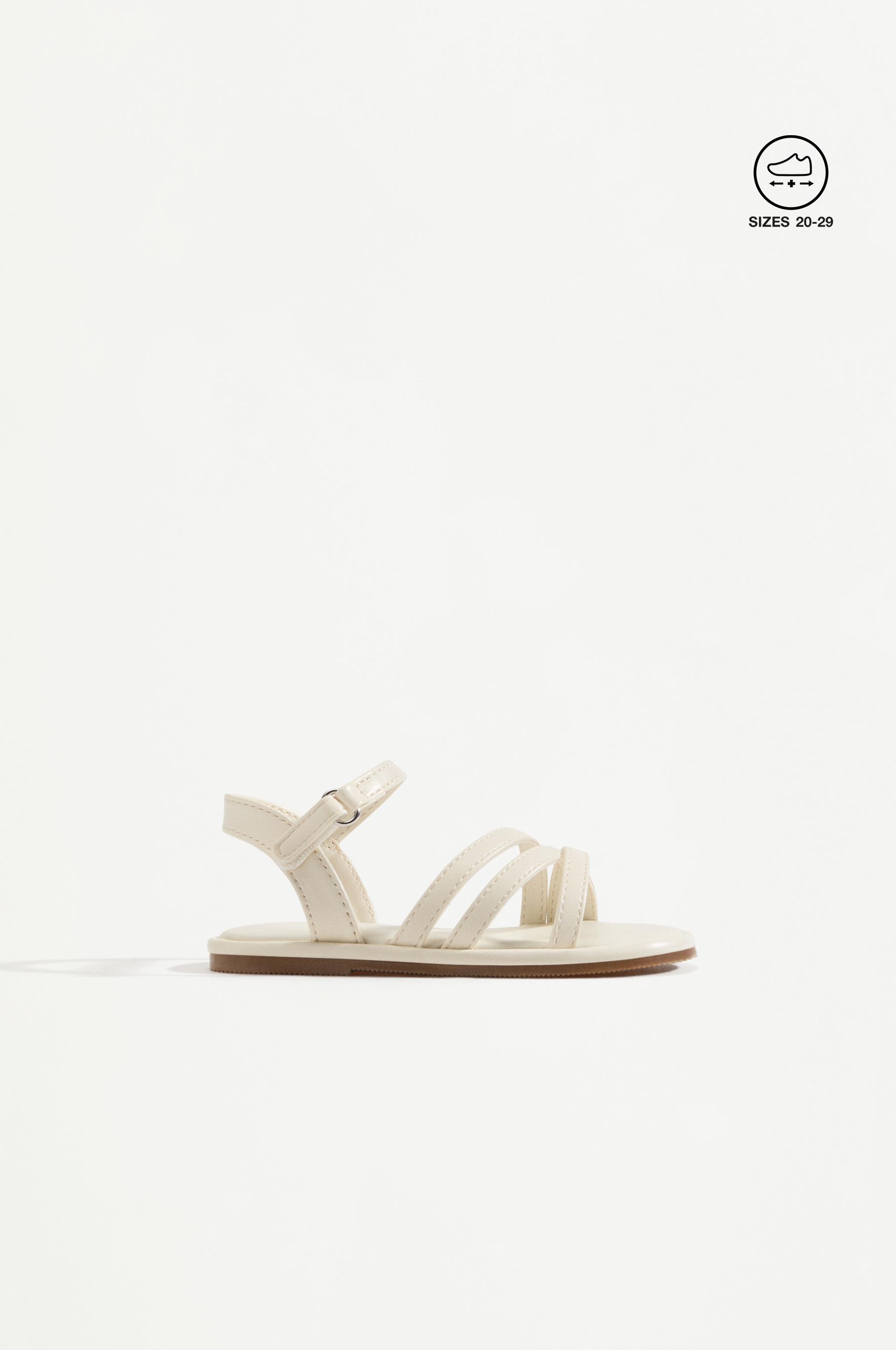 STRAPPY SANDAL — WHITE