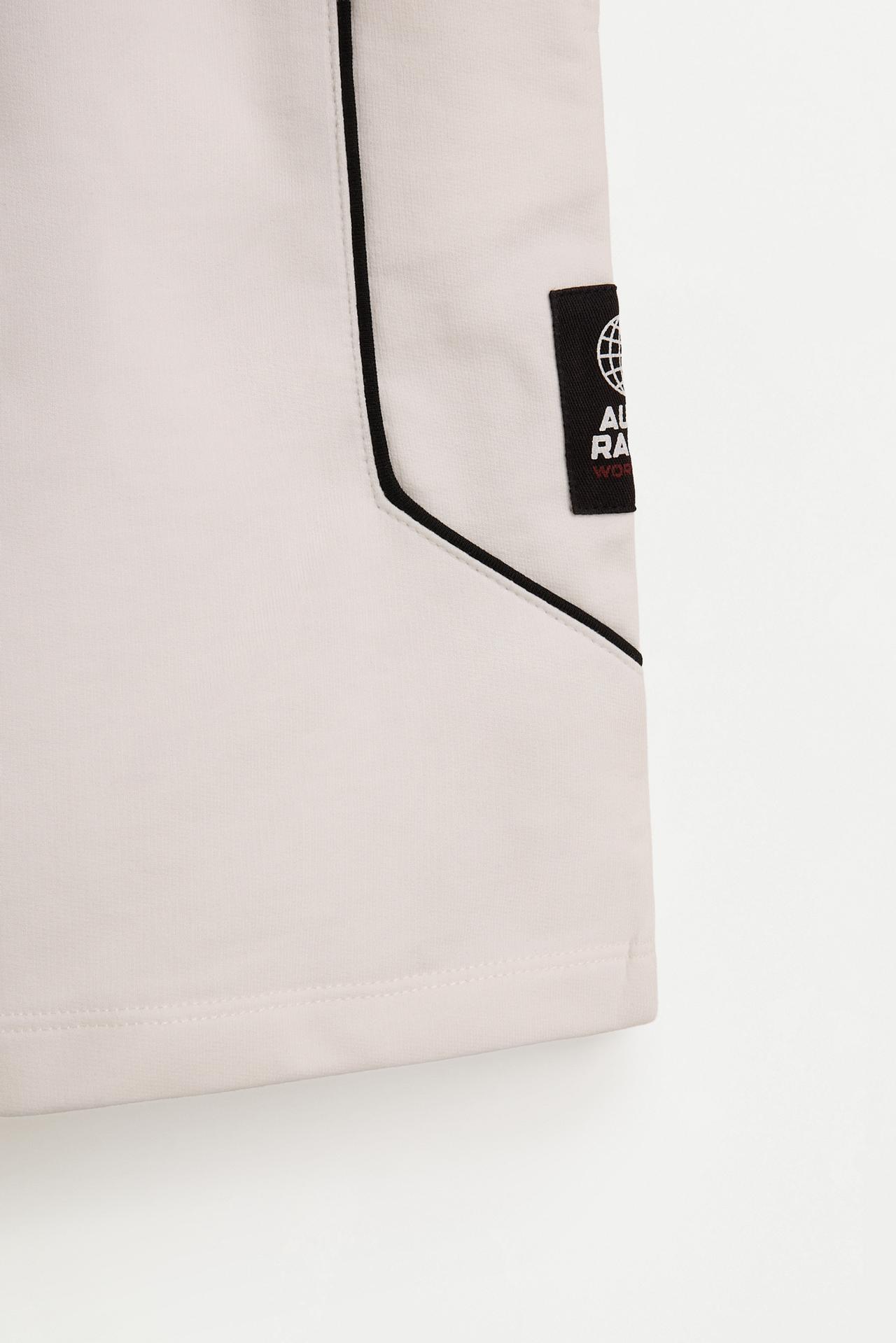 Racing jogger Bermuda shorts — OFF WHITE