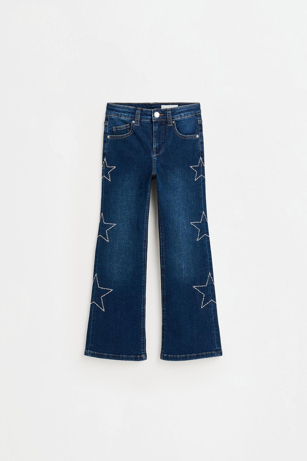 Bell bottom jeans with stars
