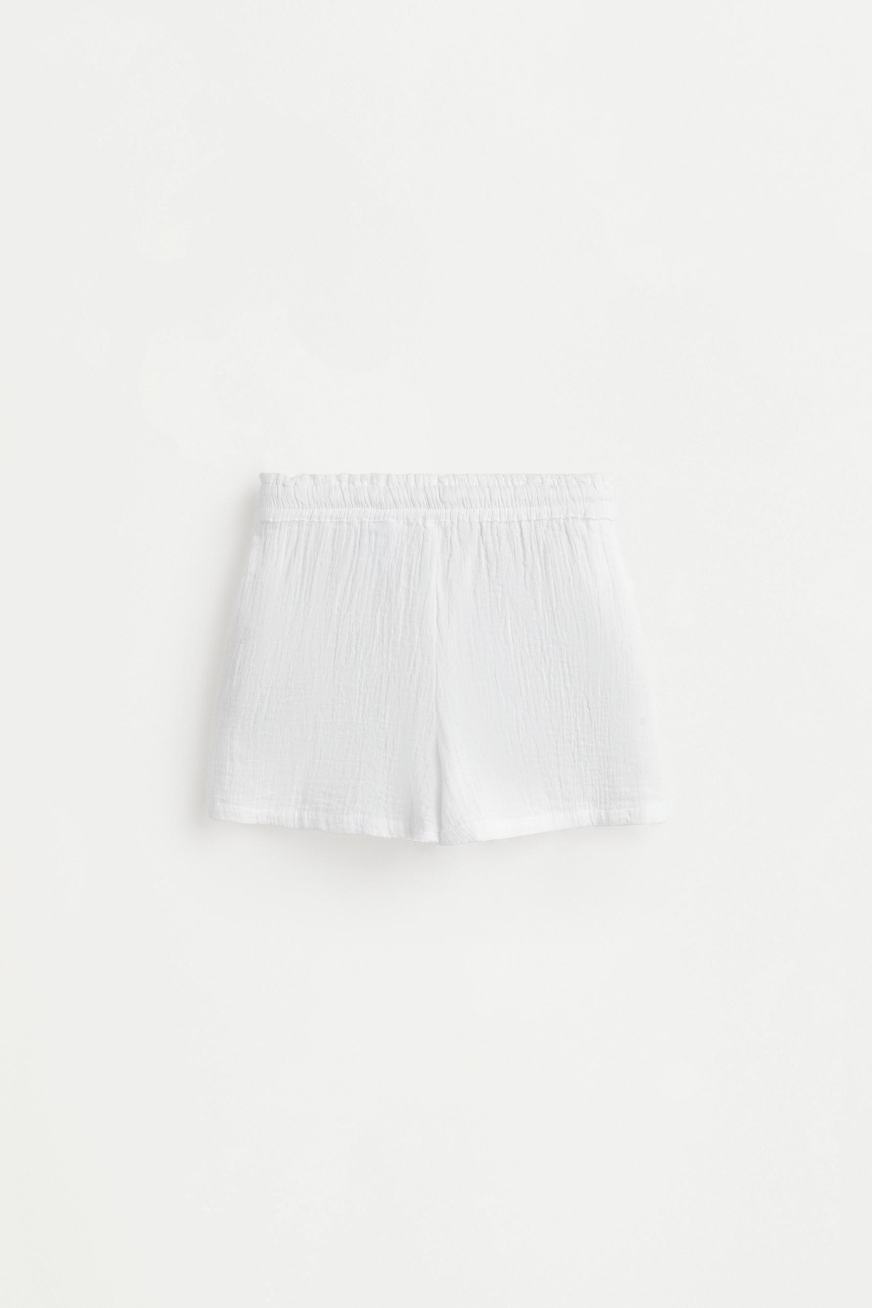 Double gauze shorts with pockets — OFF WHITE