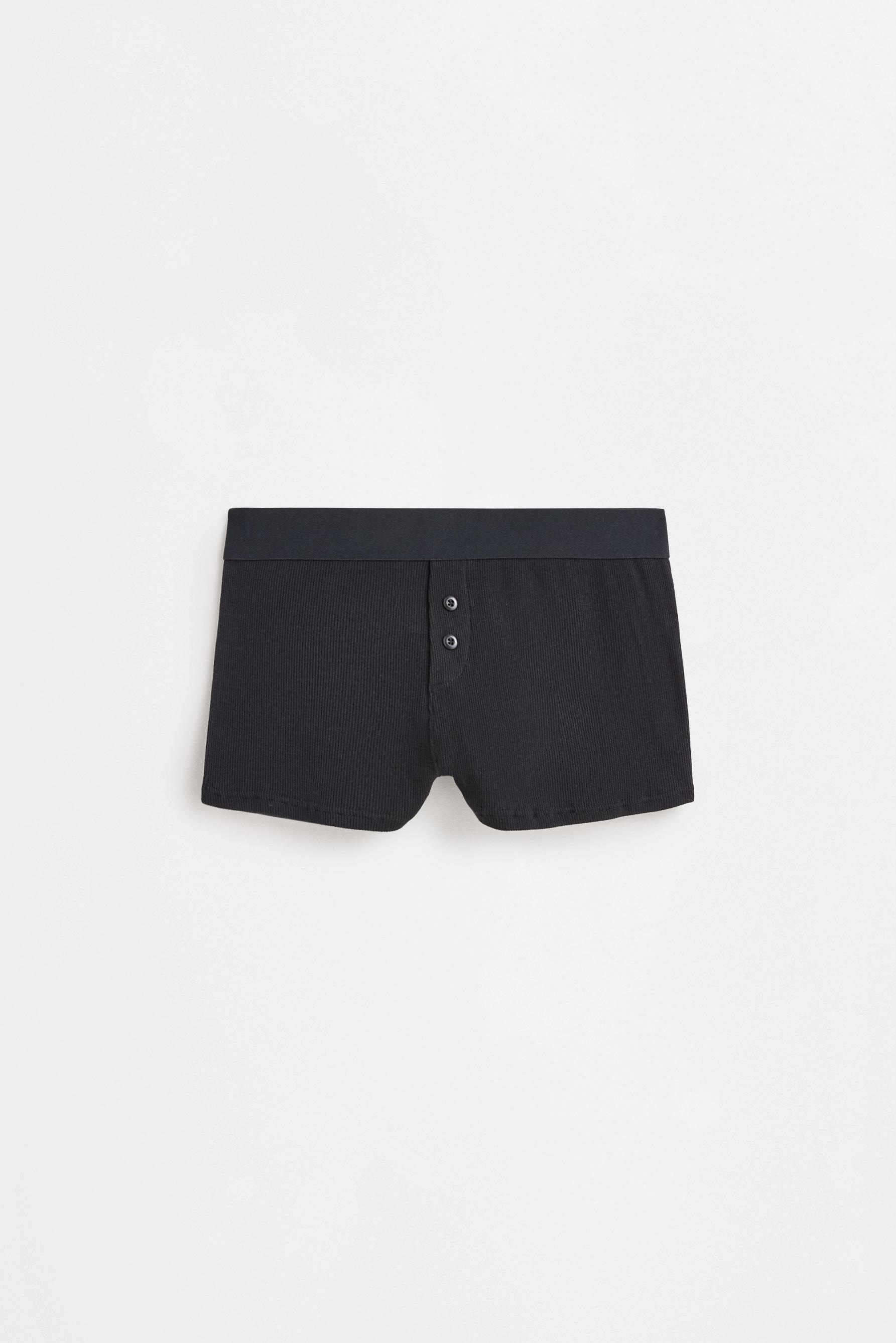 Printed boxer shorts — BLACK