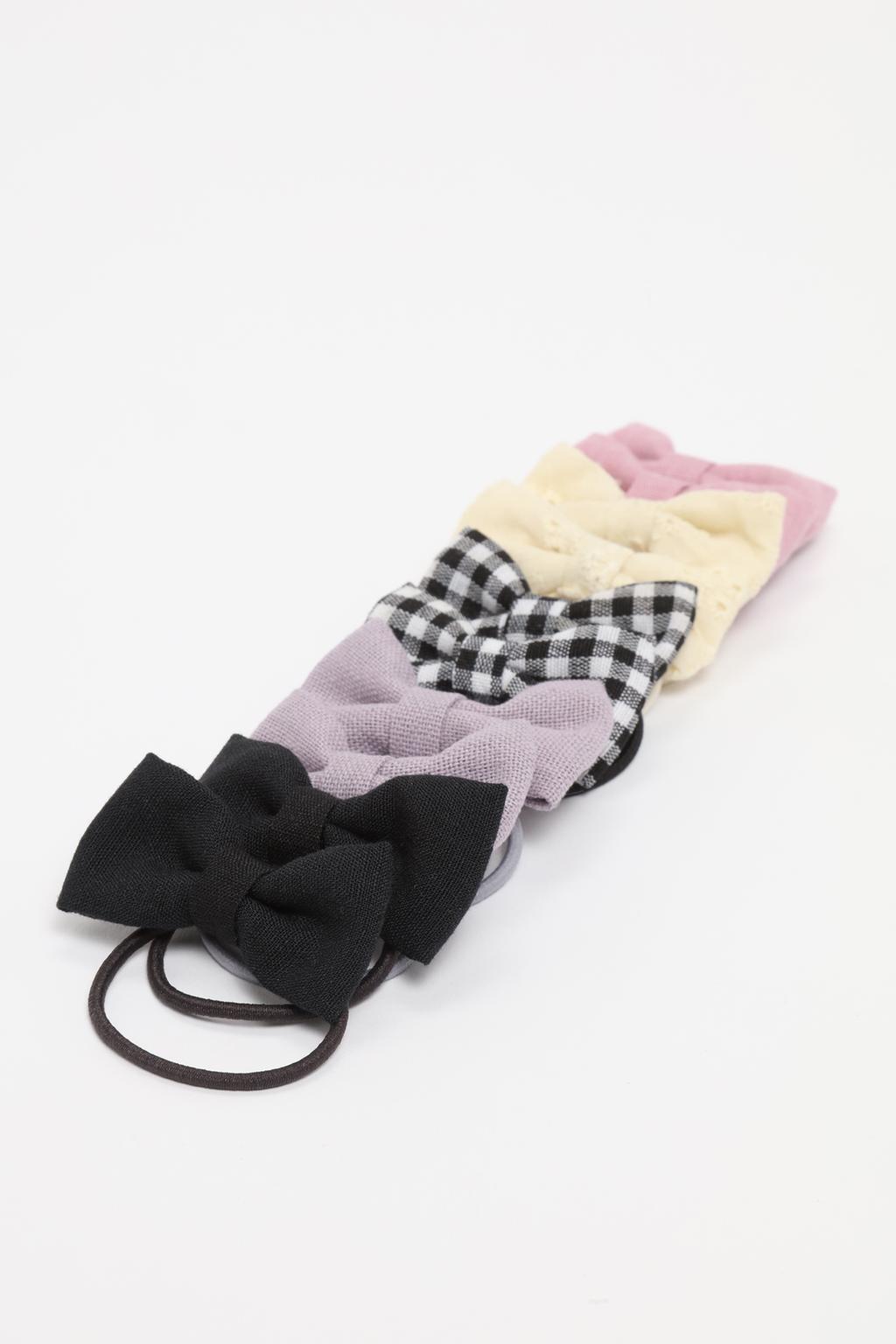 Pack of 10 small bow scrunchies