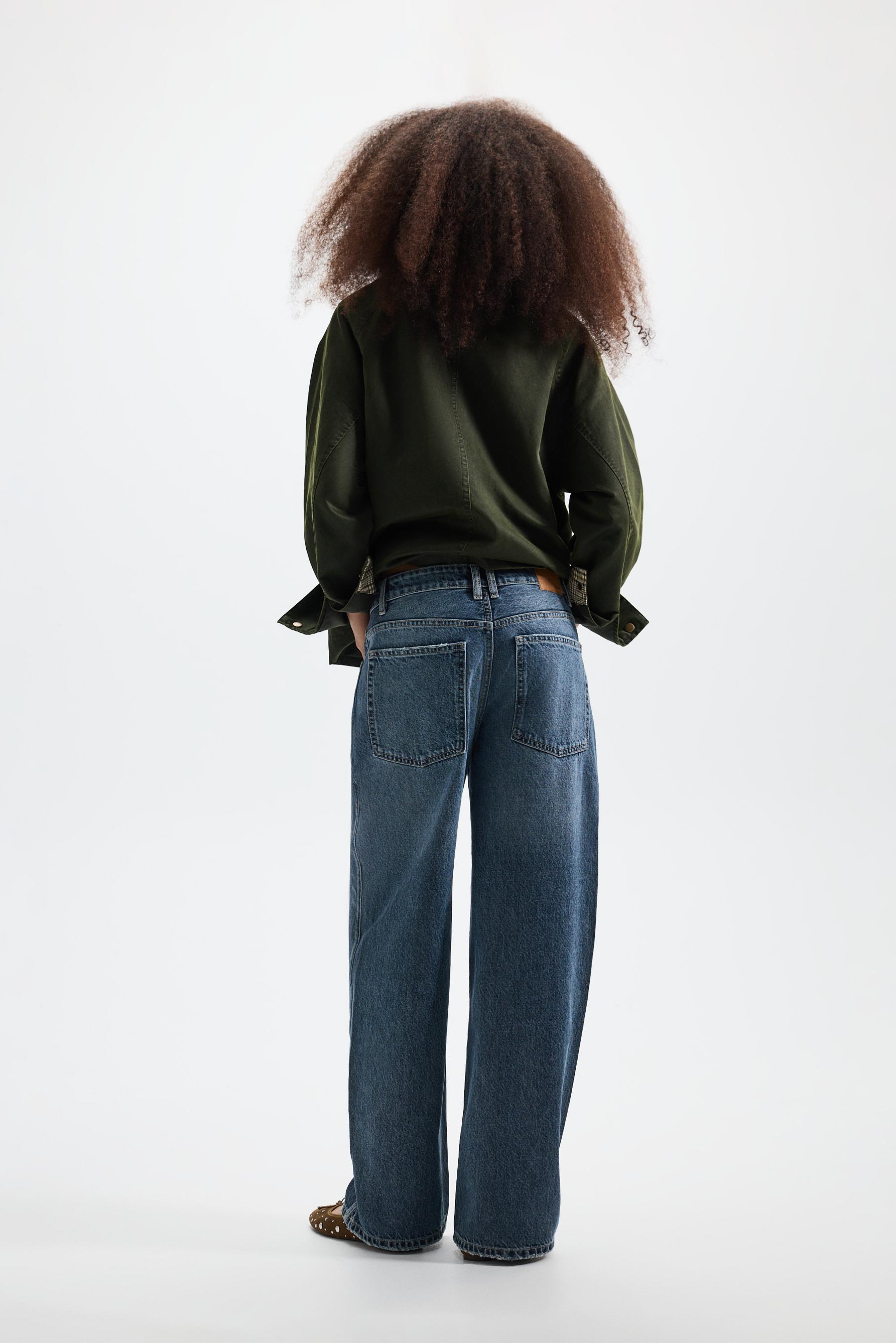 Distressed baggy jeans — INK BLUE