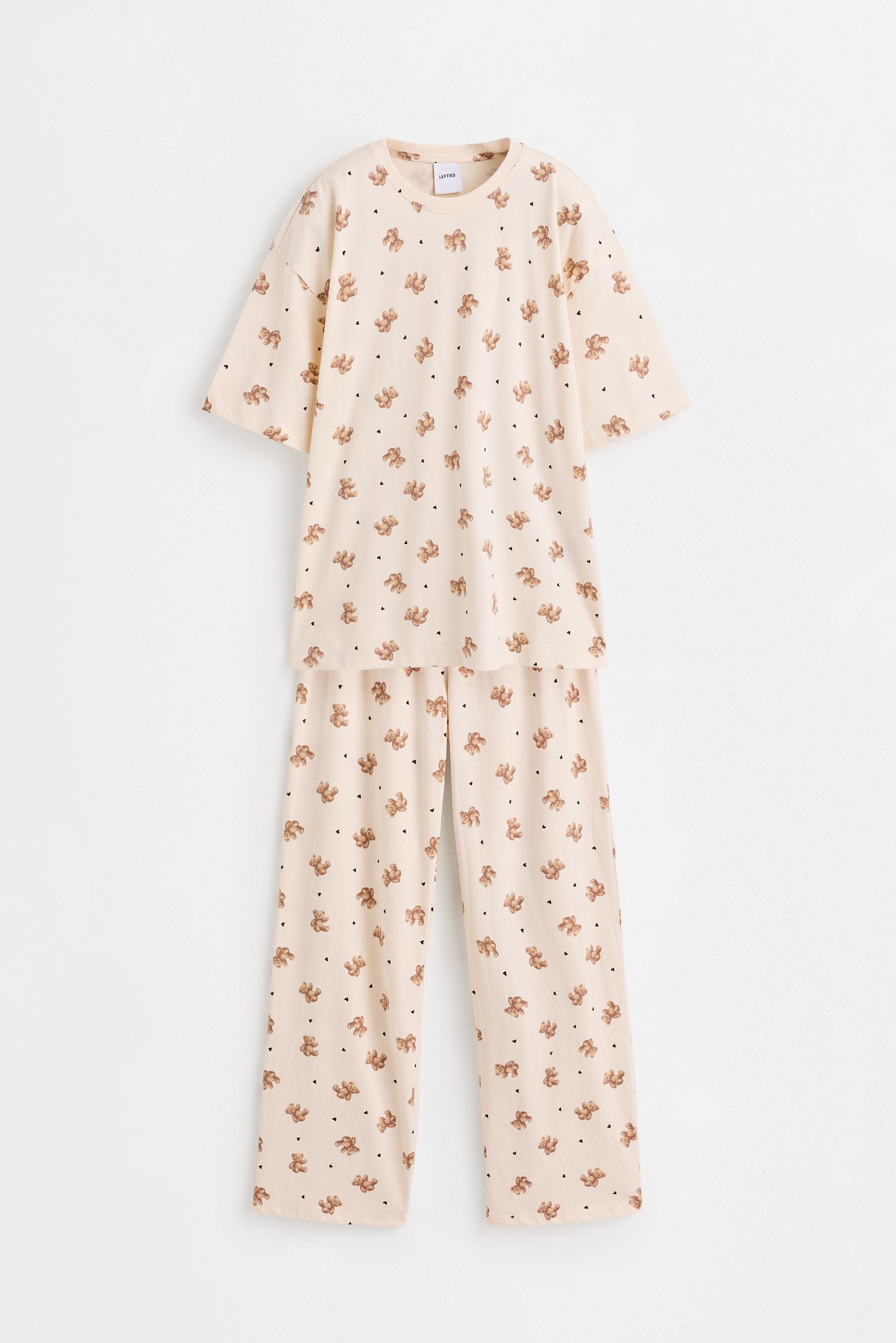 Printed pyjamas — PALE ECRU