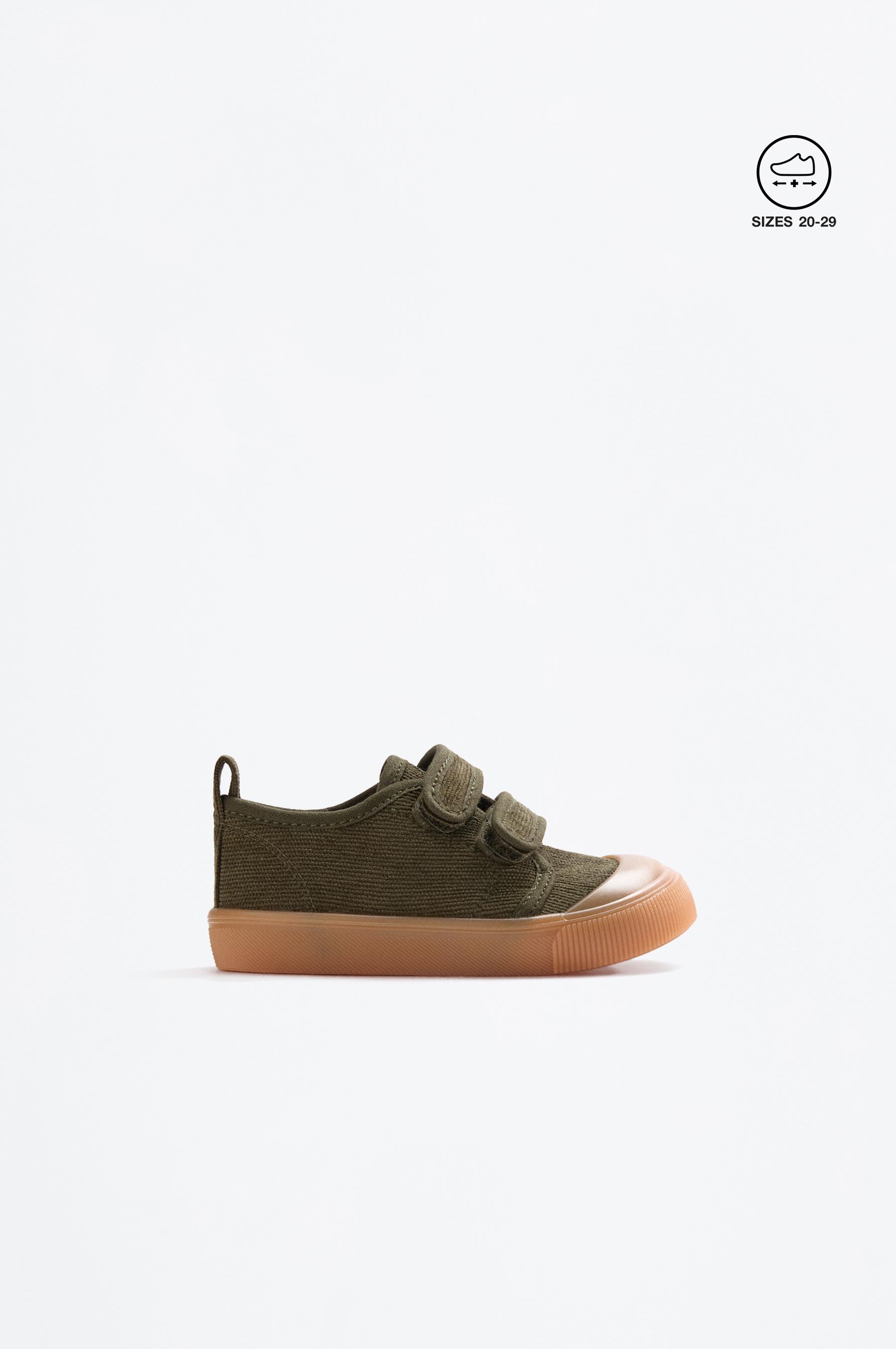 Corduroy toecap slippers — KHAKI