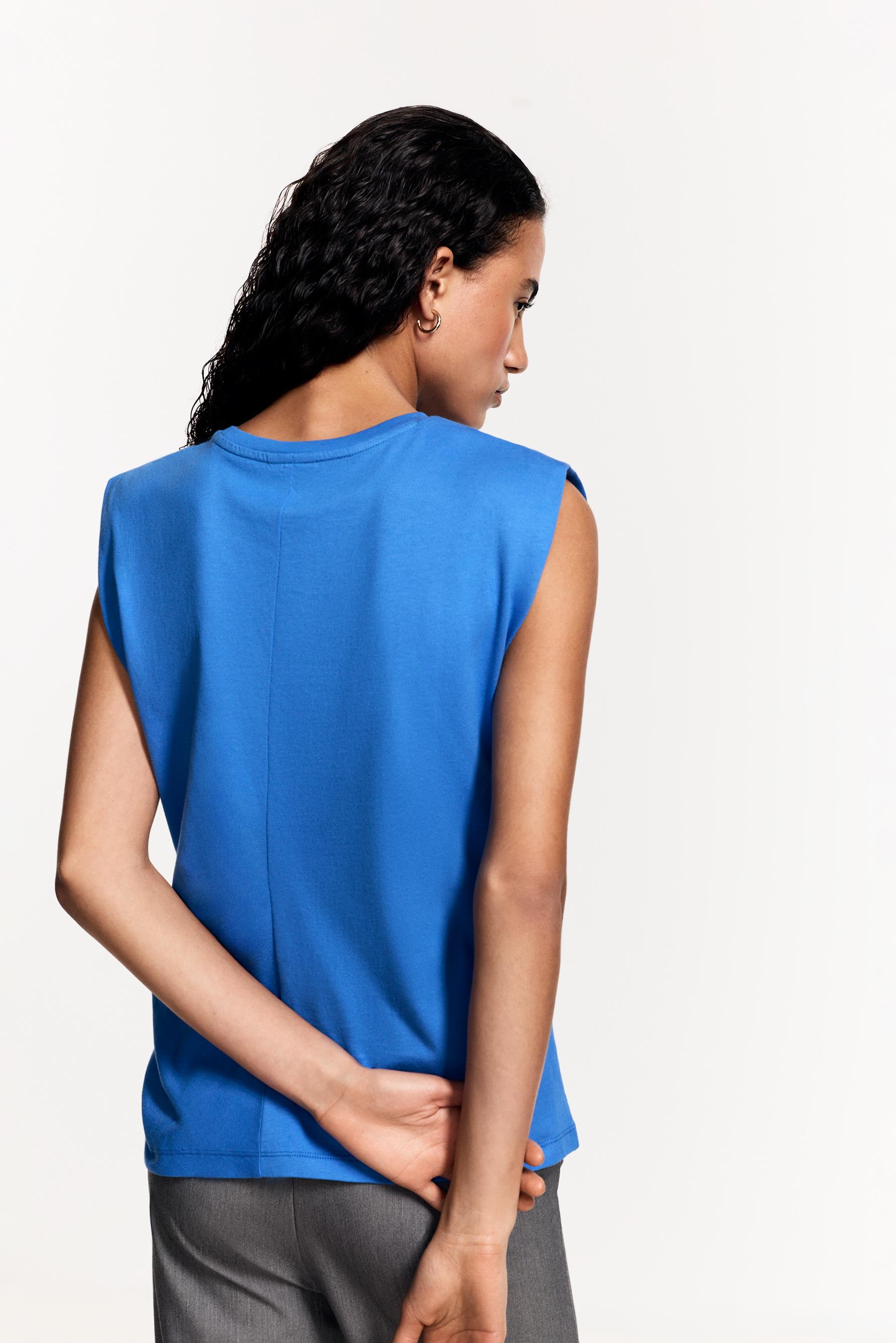 Knotted T-shirt — DEEP BLUE