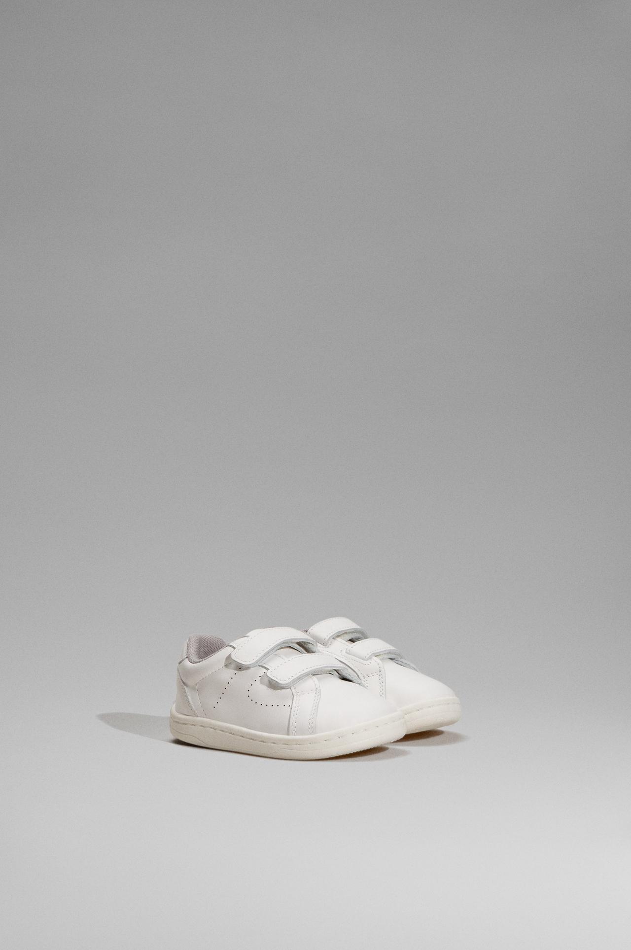 Leather slippers — WHITE