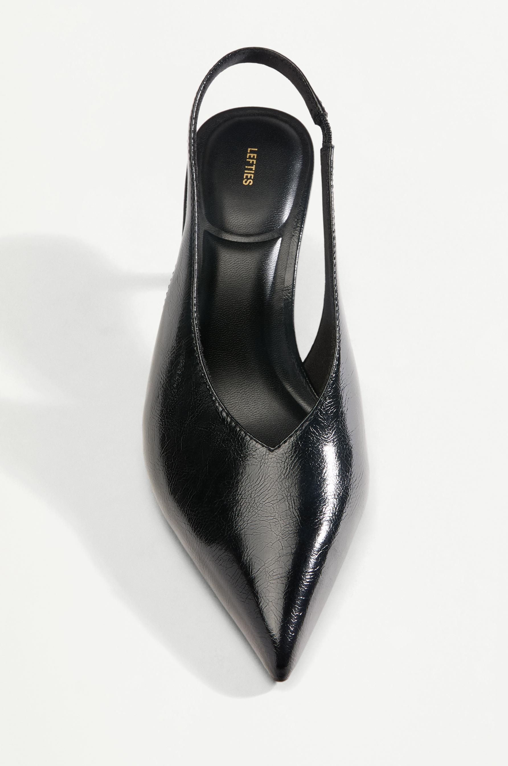 Slingback heels — BLACK