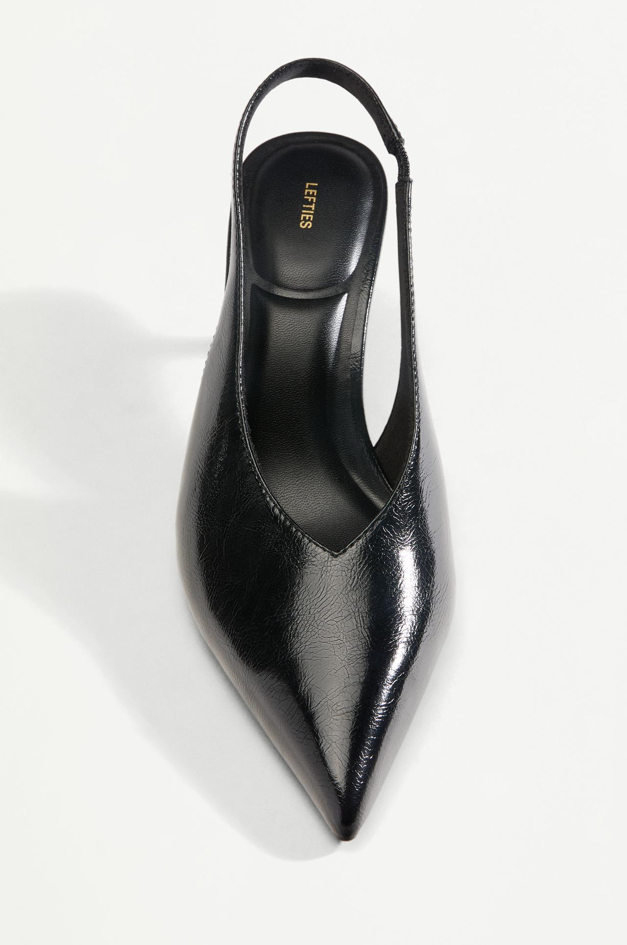 Slingback heels — BLACK