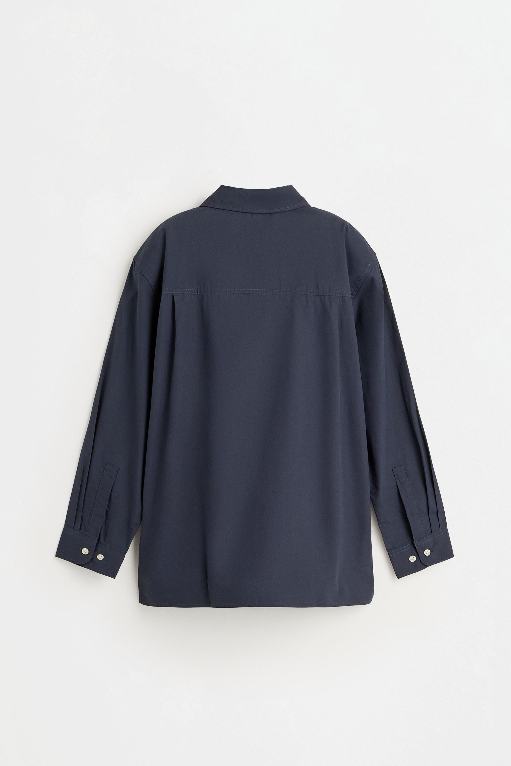 Poplin shirt — NAVY