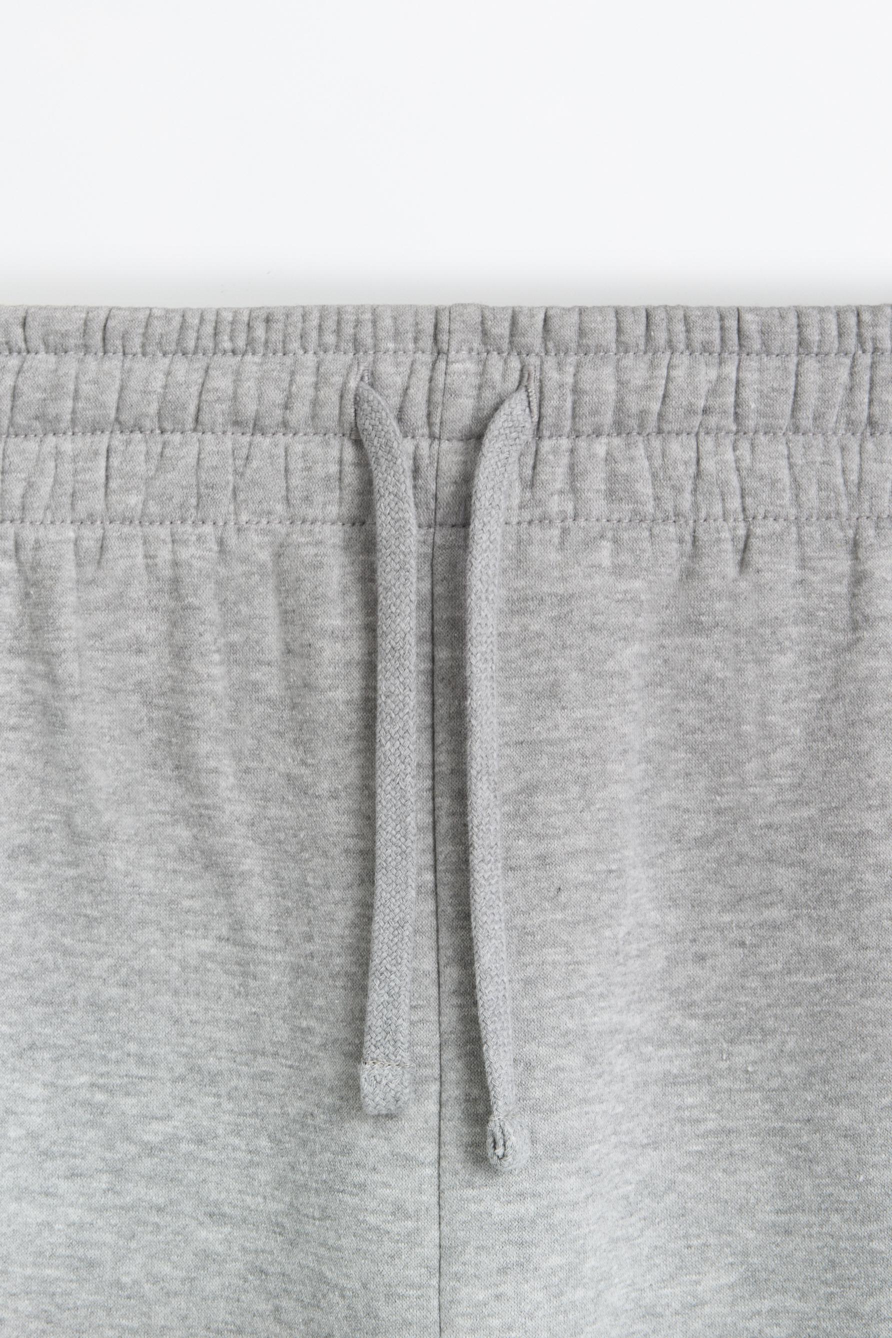 Slim fit tracksuit bottoms — GREY MARL
