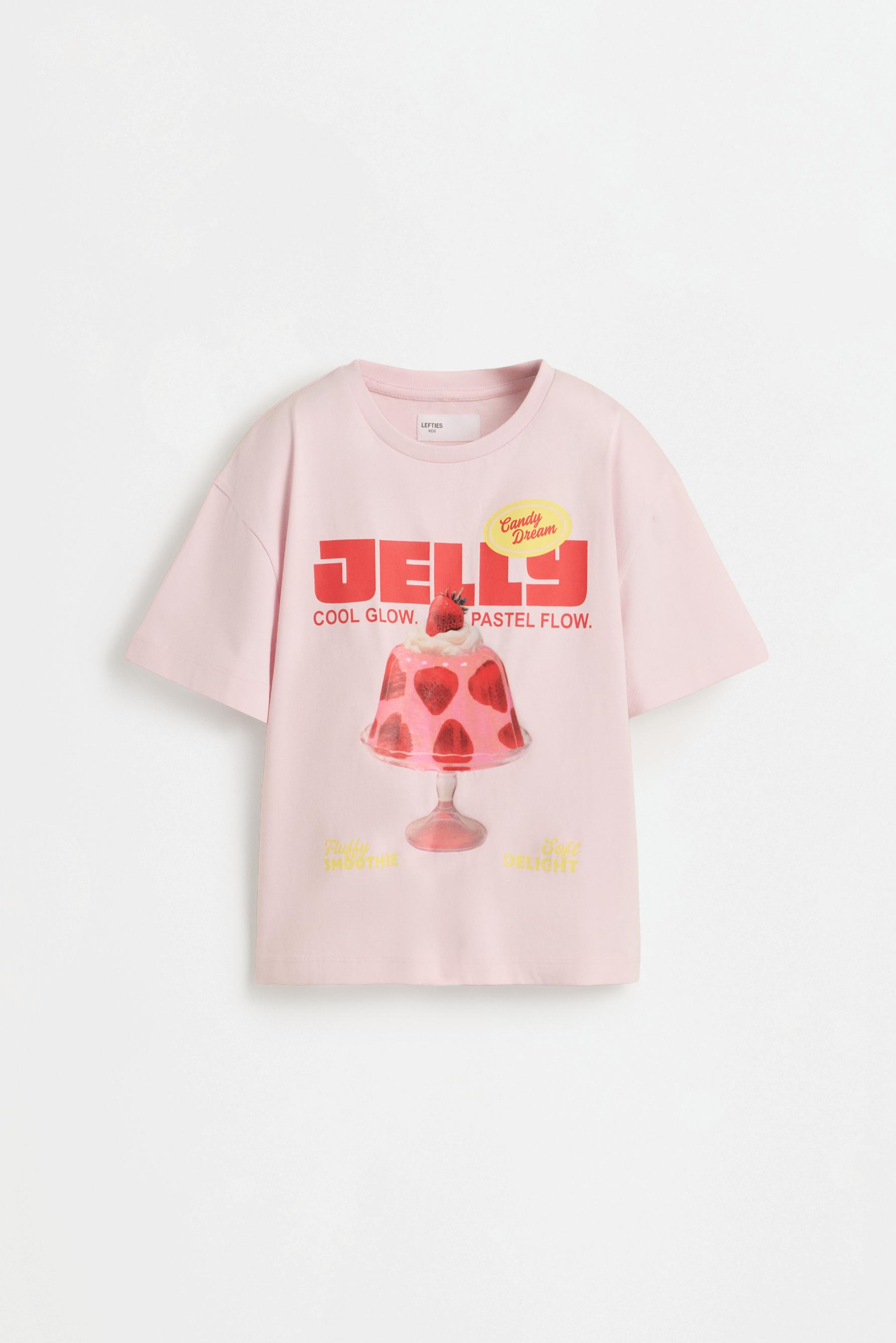 Printed photograph T-shirt — PASTEL PINK