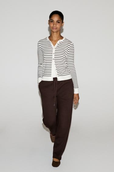 Basic straight tracksuit trousers — CHOCOLATE 5