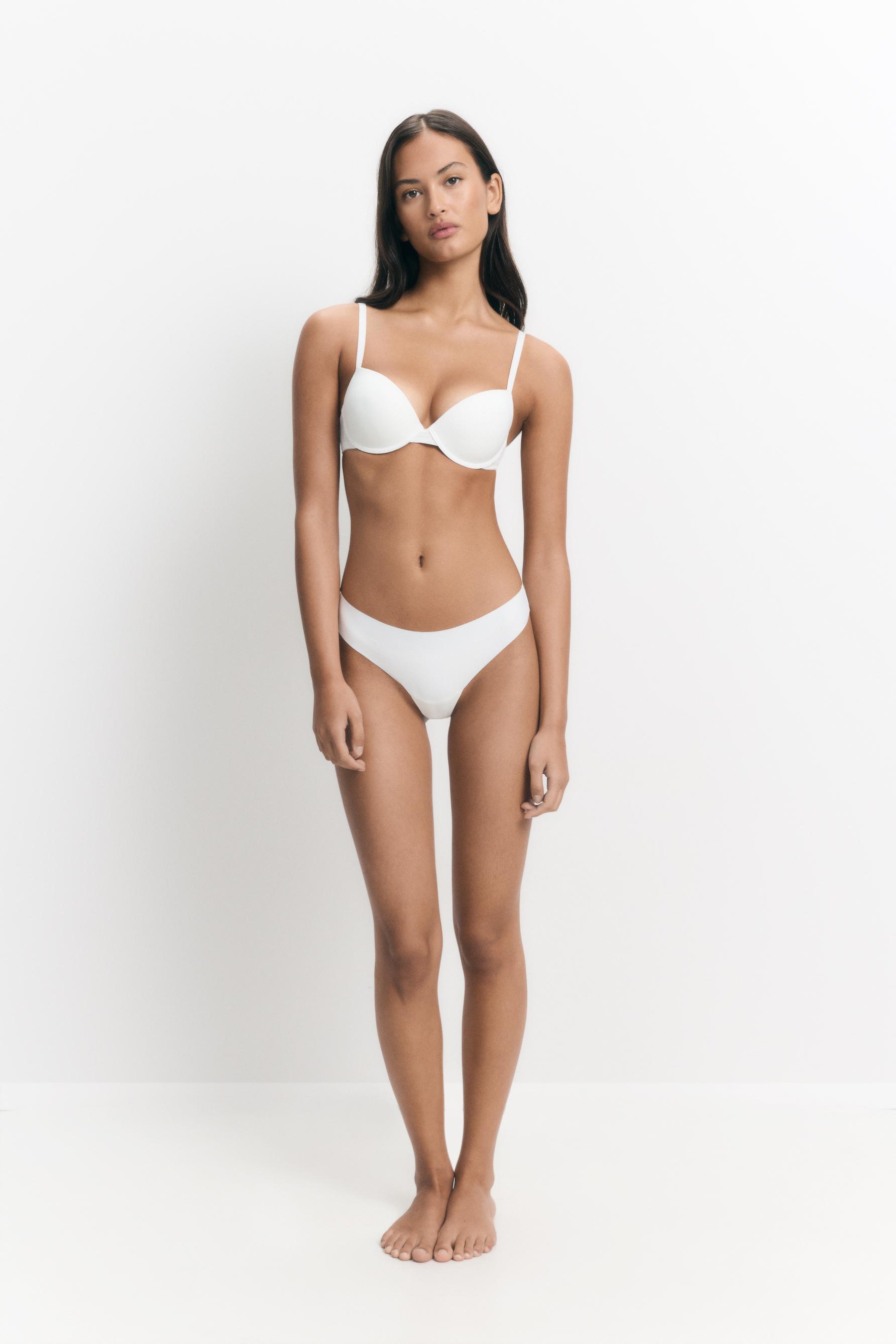 Microfibre classic push-up bra — WHITE