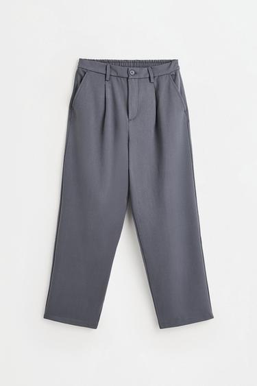 Wide-leg tailored trousers — ANTHRACITE GREY 6