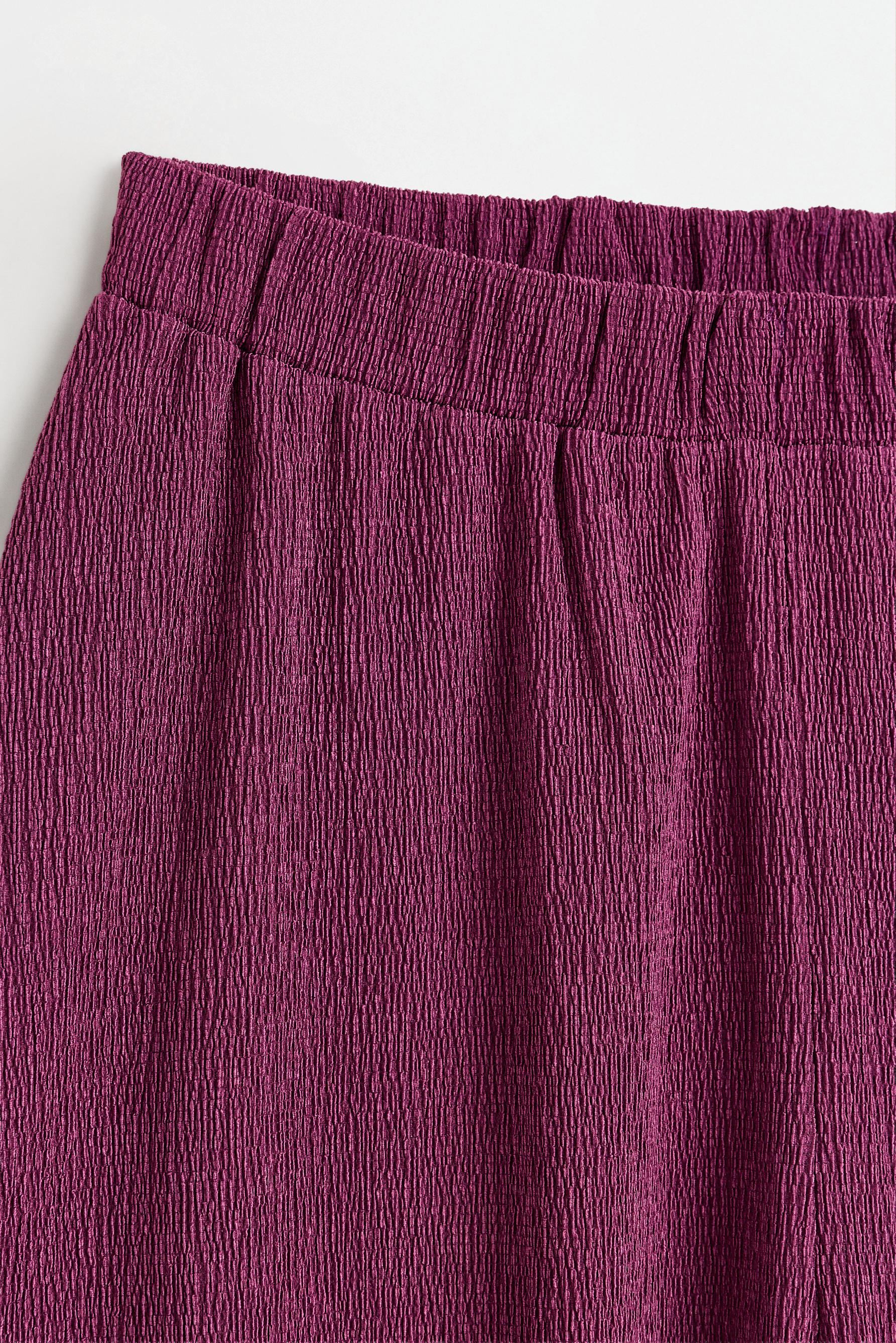 Crepe sarouel trousers — PURPLE