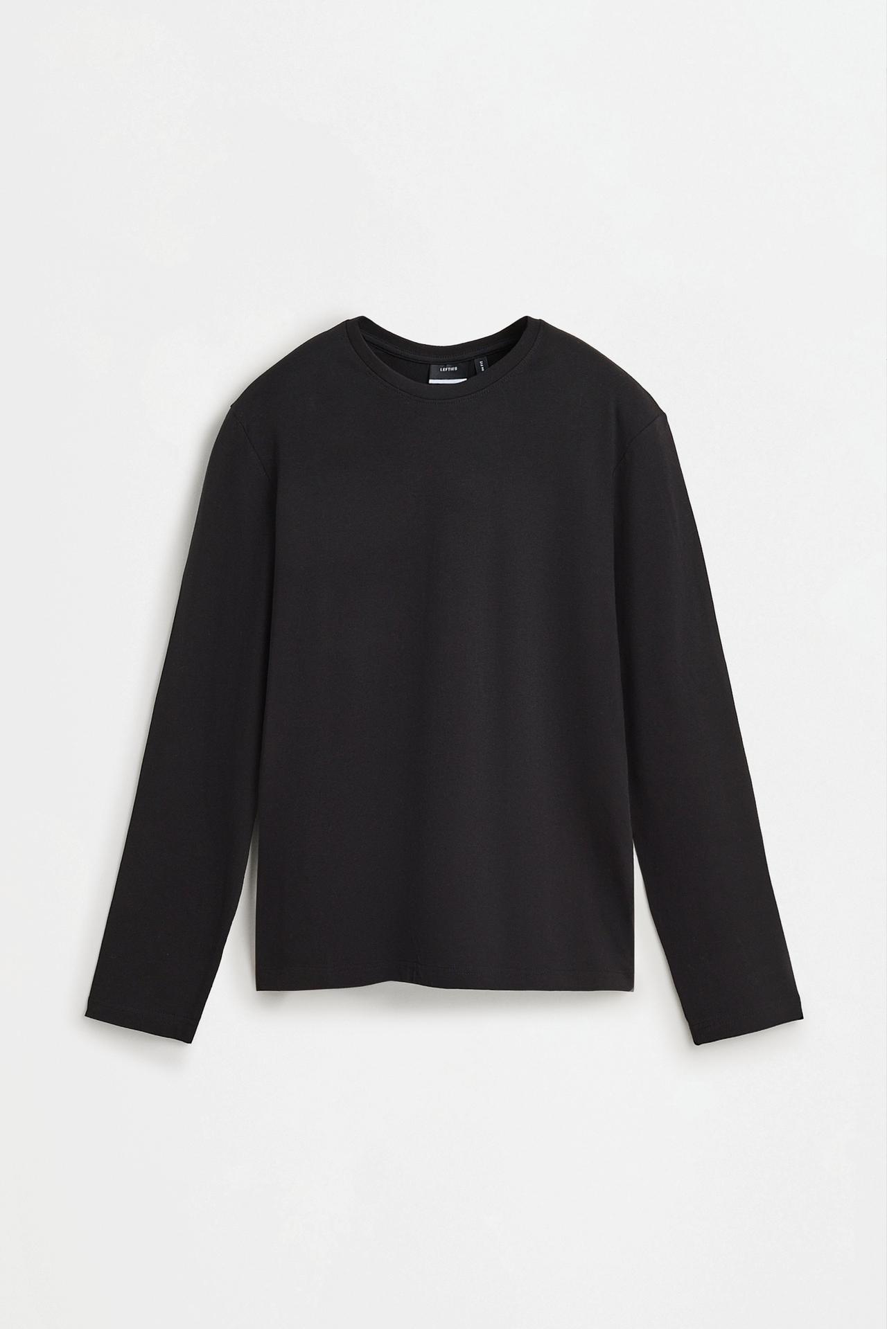 Basic long sleeve T-shirt — BLACK