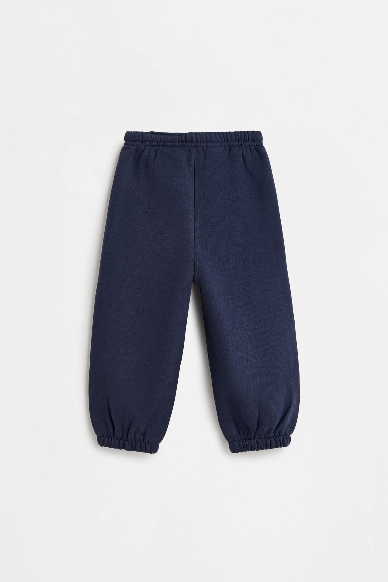 4-pack of plain plush joggers — NAVY