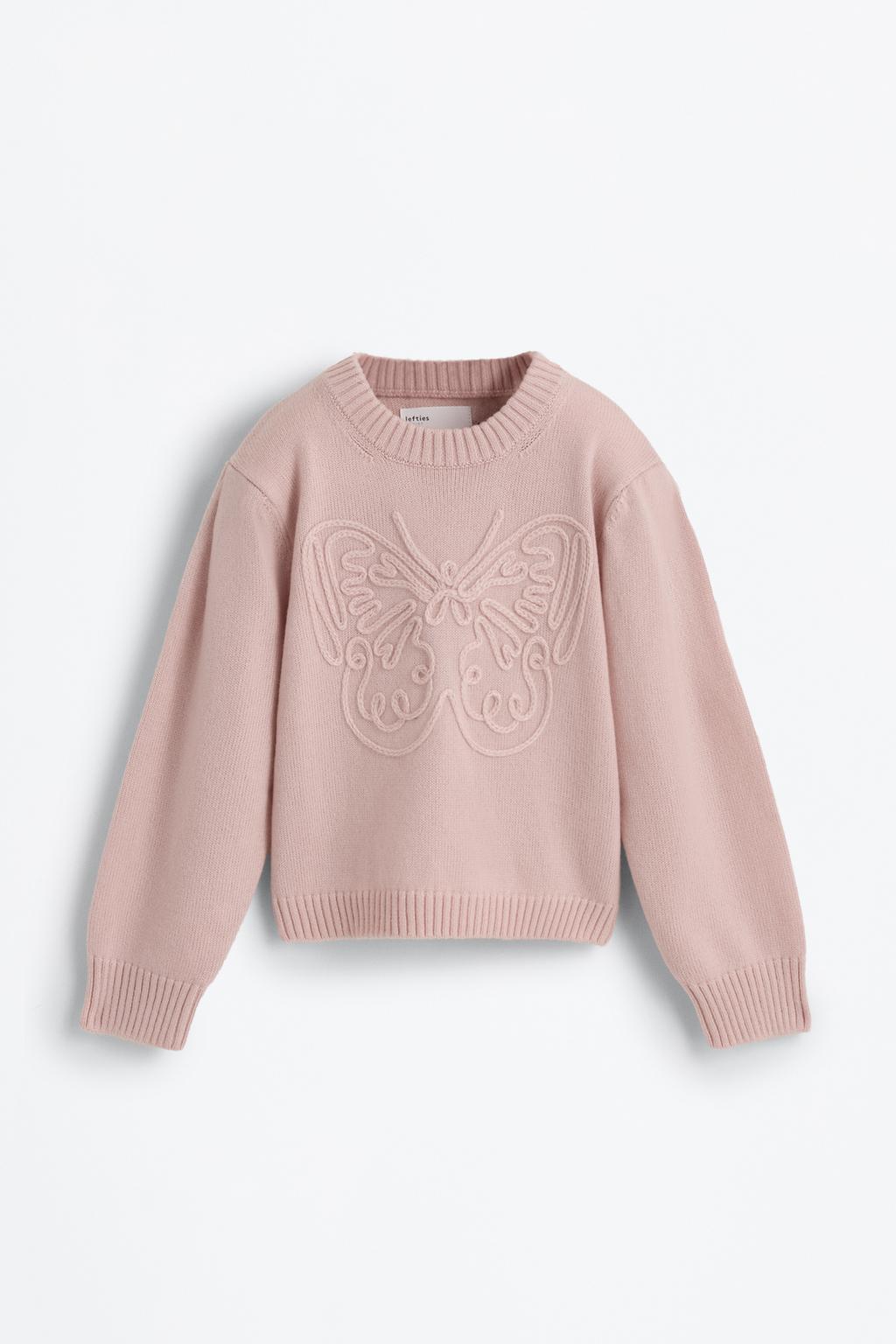 Embroidered knit sweater