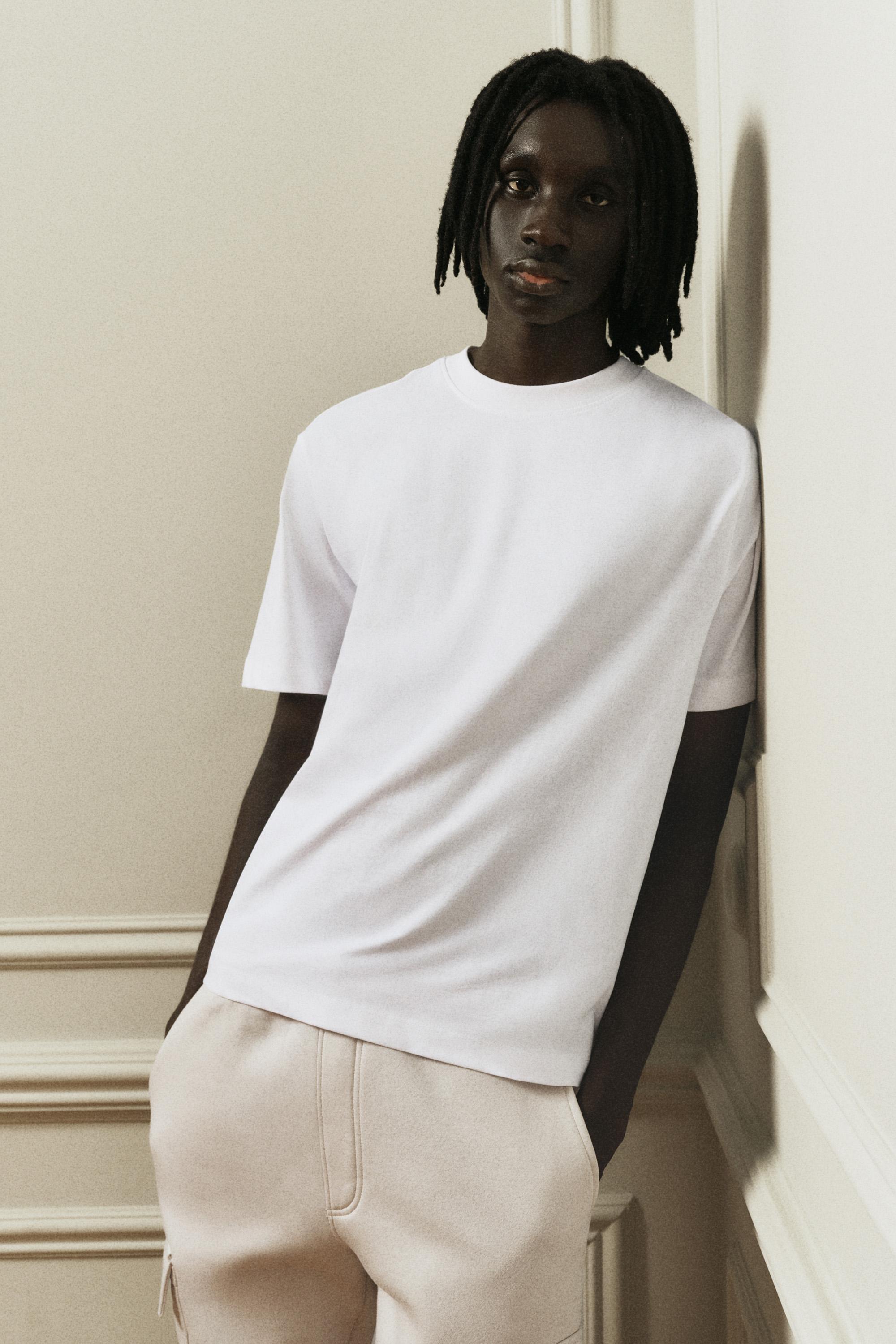 Oversize boxy fit T-shirt — WHITE