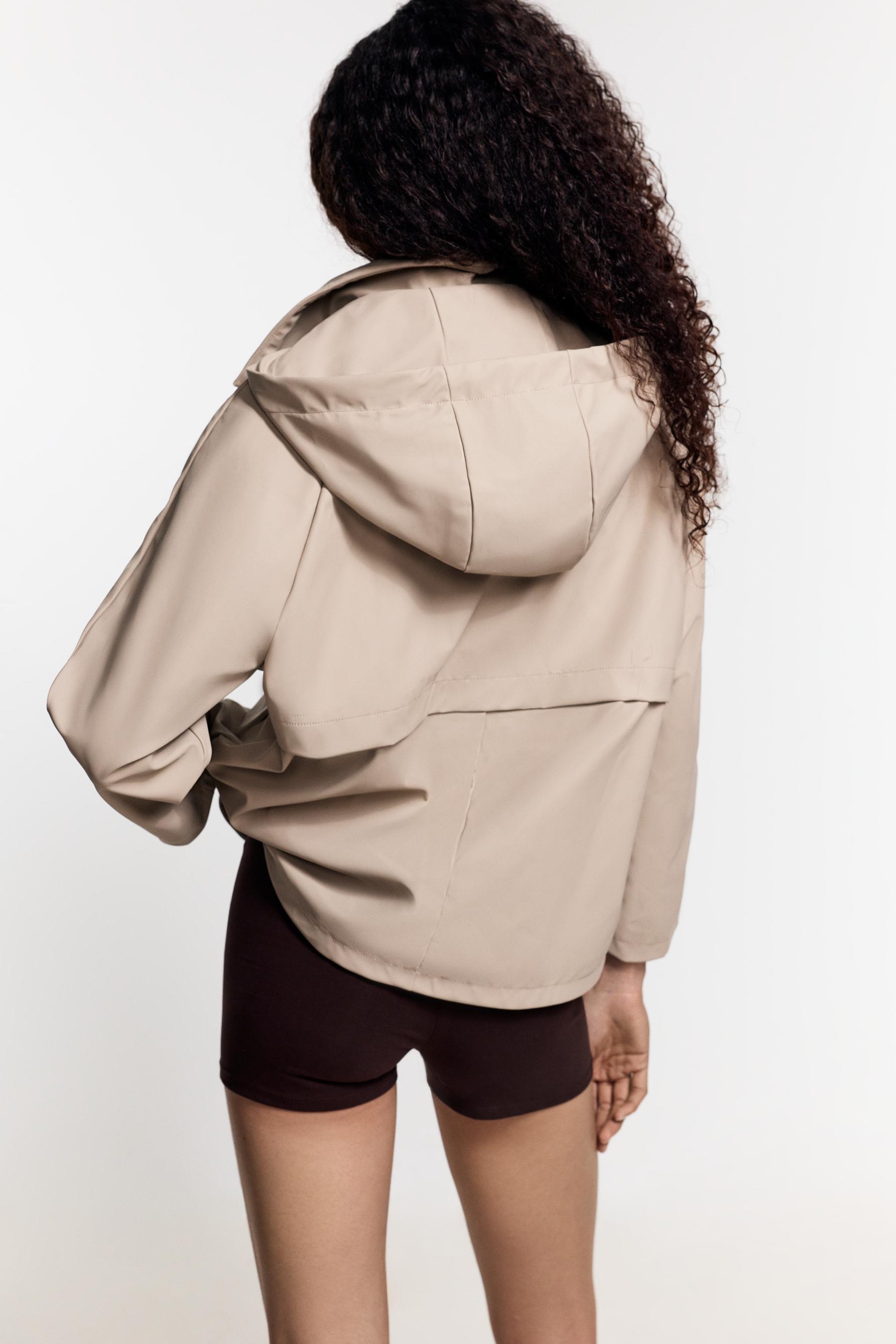 Rubberised parka — DARK BEIGE